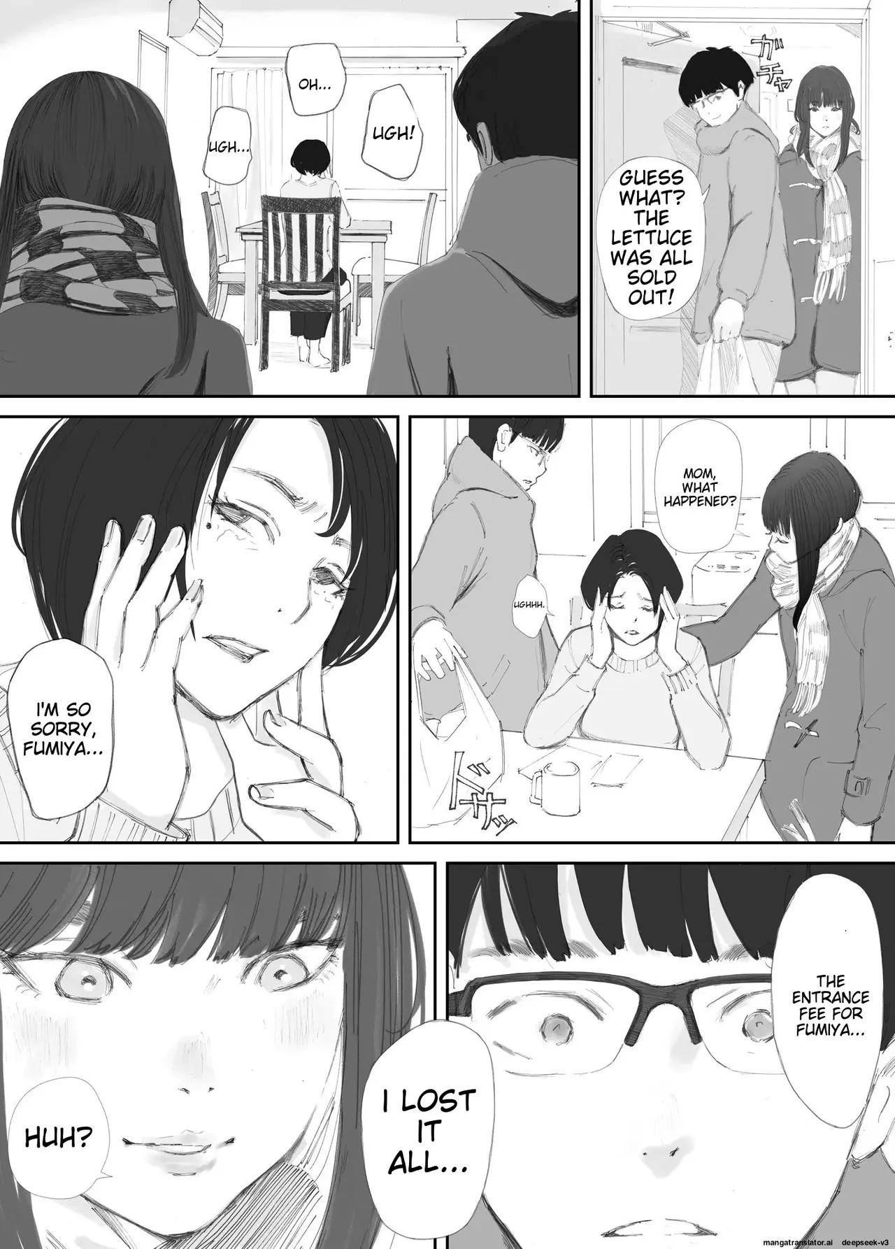 [Nekome Koi] Hadan no Kizuna -Netorareta Gimai- | Broken Bonds: Stepsister Cuckolded [English] page 38 original parody - rough translation defloration hentai manga - read online free