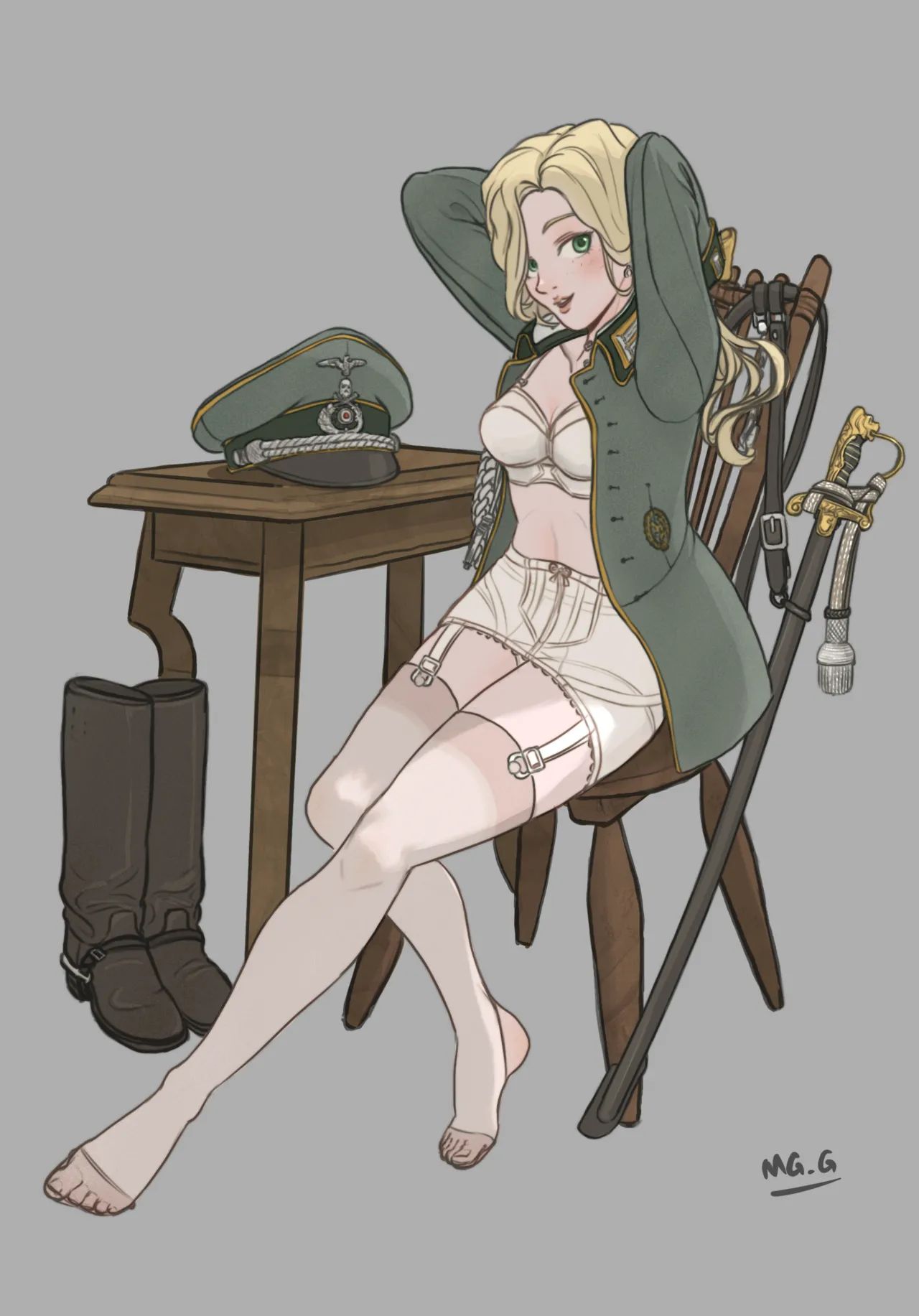 军装少女 page 47 - military hentai manga - read online free