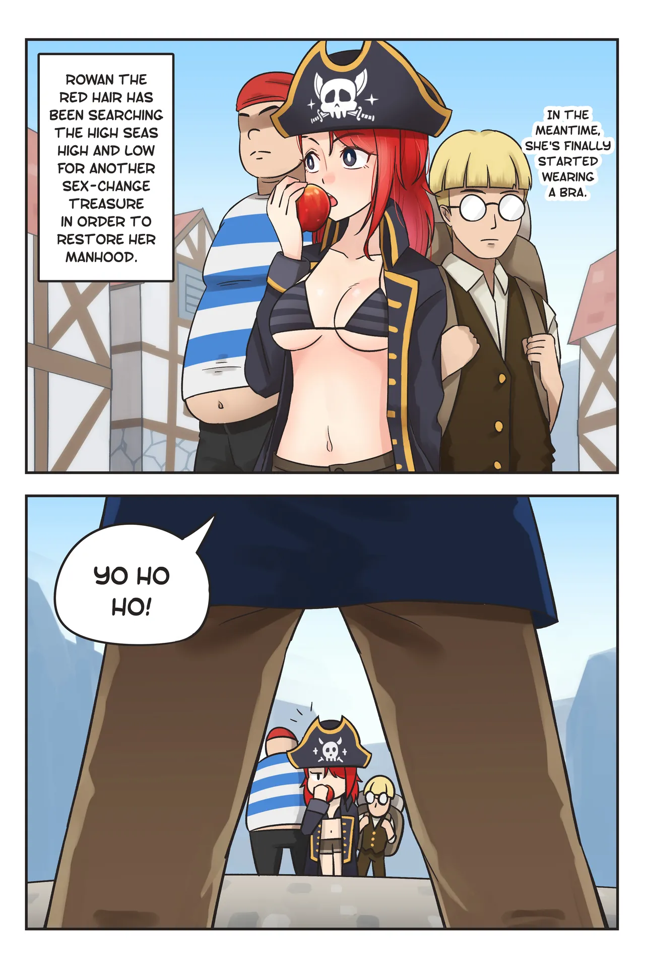 Rowan the Red Hair page 20 original parody - unusual teeth mmf threesome hentai manga - read online free