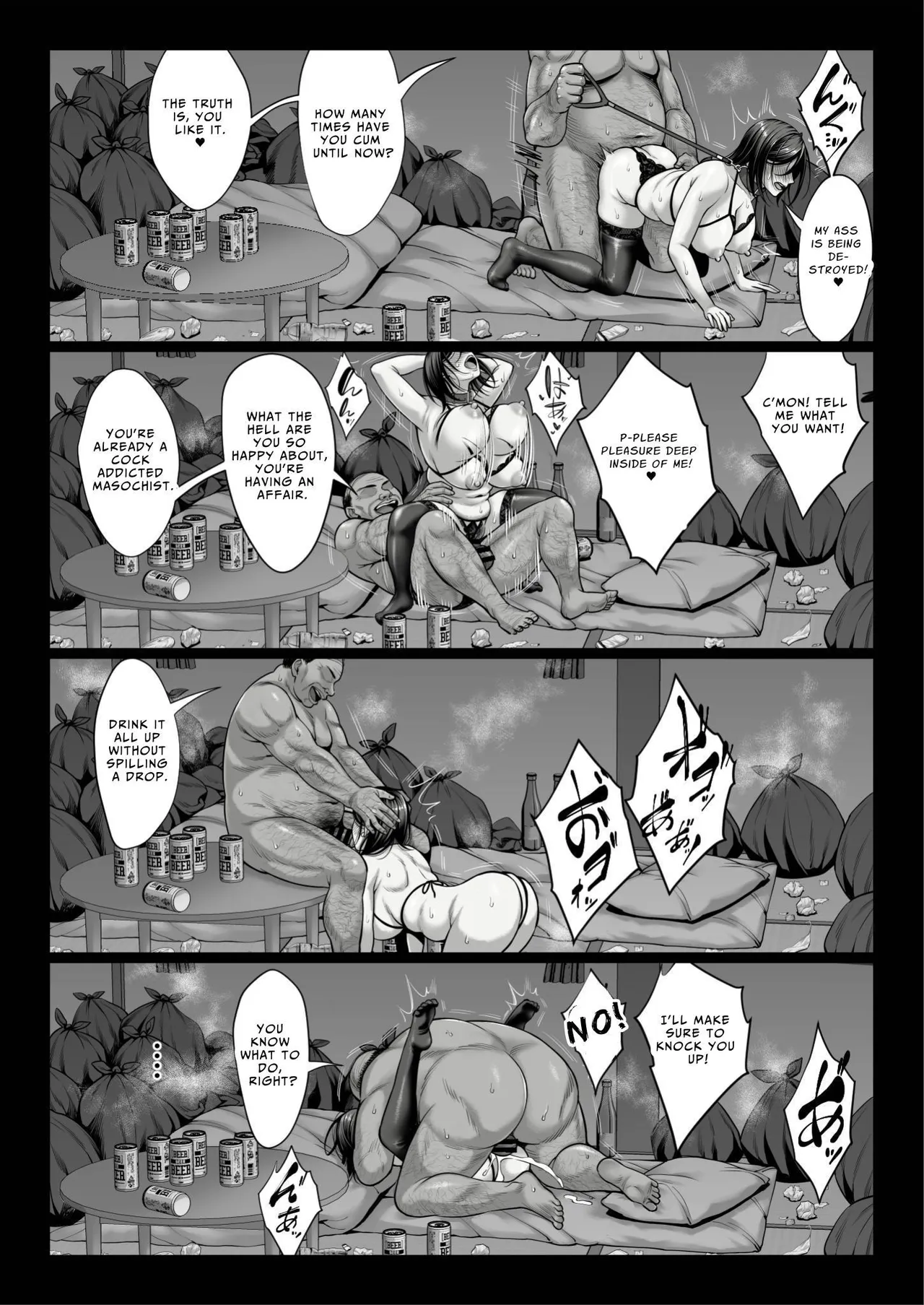 [Chinpan-bu (Chinpan)] Ojou-sama Sodachi no Namaiki Celeb Zuma o Kitanai Ossan Chinpo de Wakaraseru | Cocky Rich Bitch Glam-Wife Gets Taught A Lesson With Dirty Old Man Dick [English] [Benri] page 60 original parody - sole female nakadashi hentai manga - read online free