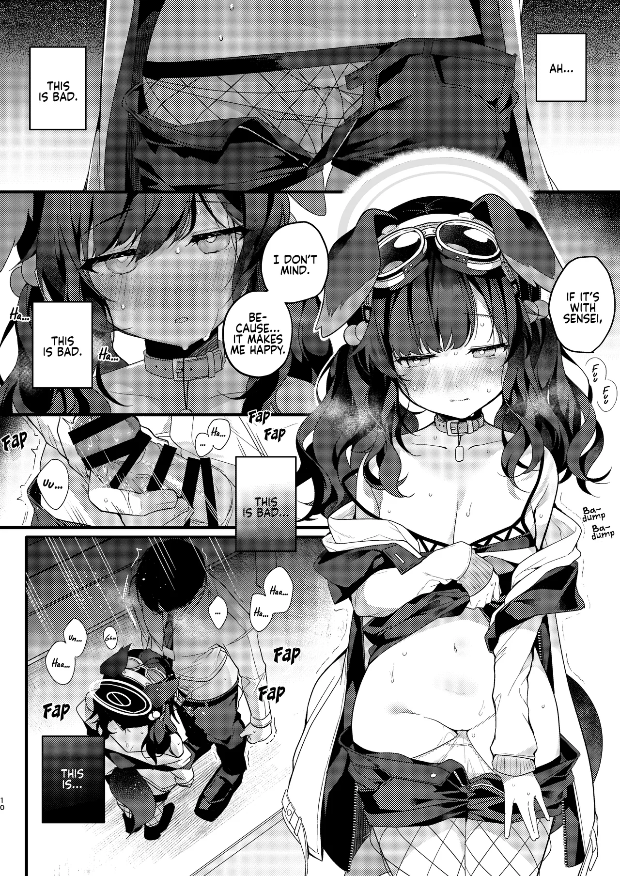 Nekoduka Hibiki ha Kyou mo Kotowarenai | Hibiki Nekozuka can't refuse today page 10 featuring hibiki nekozuka blue archive parody - sole female sole male hentai manga - read online free