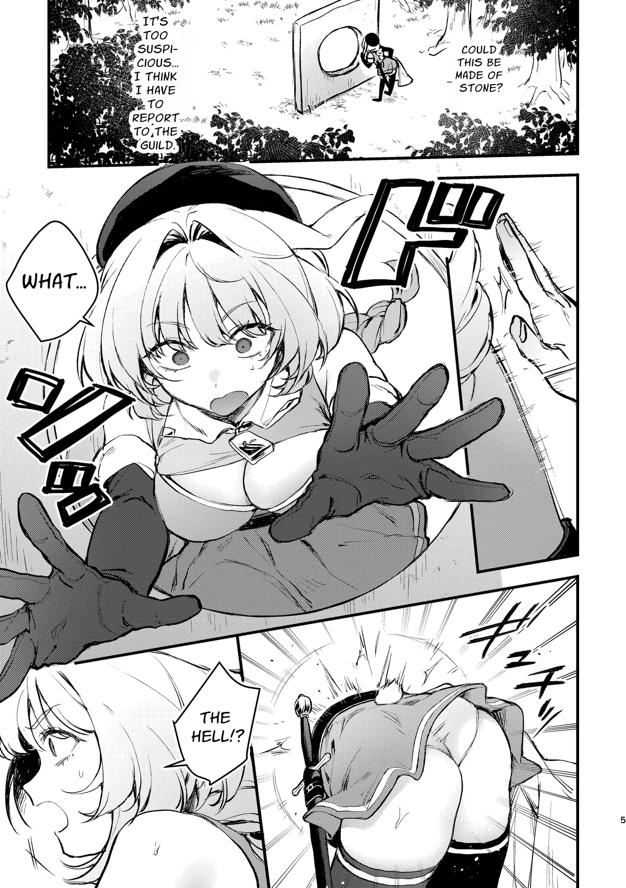 [Beans Mame (Mochiji)] Kabeshiri Usagi Boukensha, Kusuri de Kyousei Hatsujou!? | KABESHIRI ~ass in the wall gloryhole~ Bunny Adventurer's Drug Induced Estrus [English] [よろきんパン工場] [Digital] page 25 original parody - bondage bunny girl hentai manga - read online free