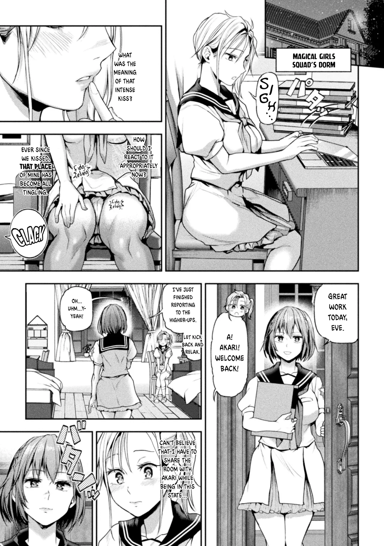 [Nagashiro Rouge] Eigyou Mahou Shoujo ga Kiss Shitara Ch. 1-3 | When Magical Girls Kiss Chapter 1-3 (END) + Extra [English] page 12 original parody - kissing big breasts hentai manga - read online free