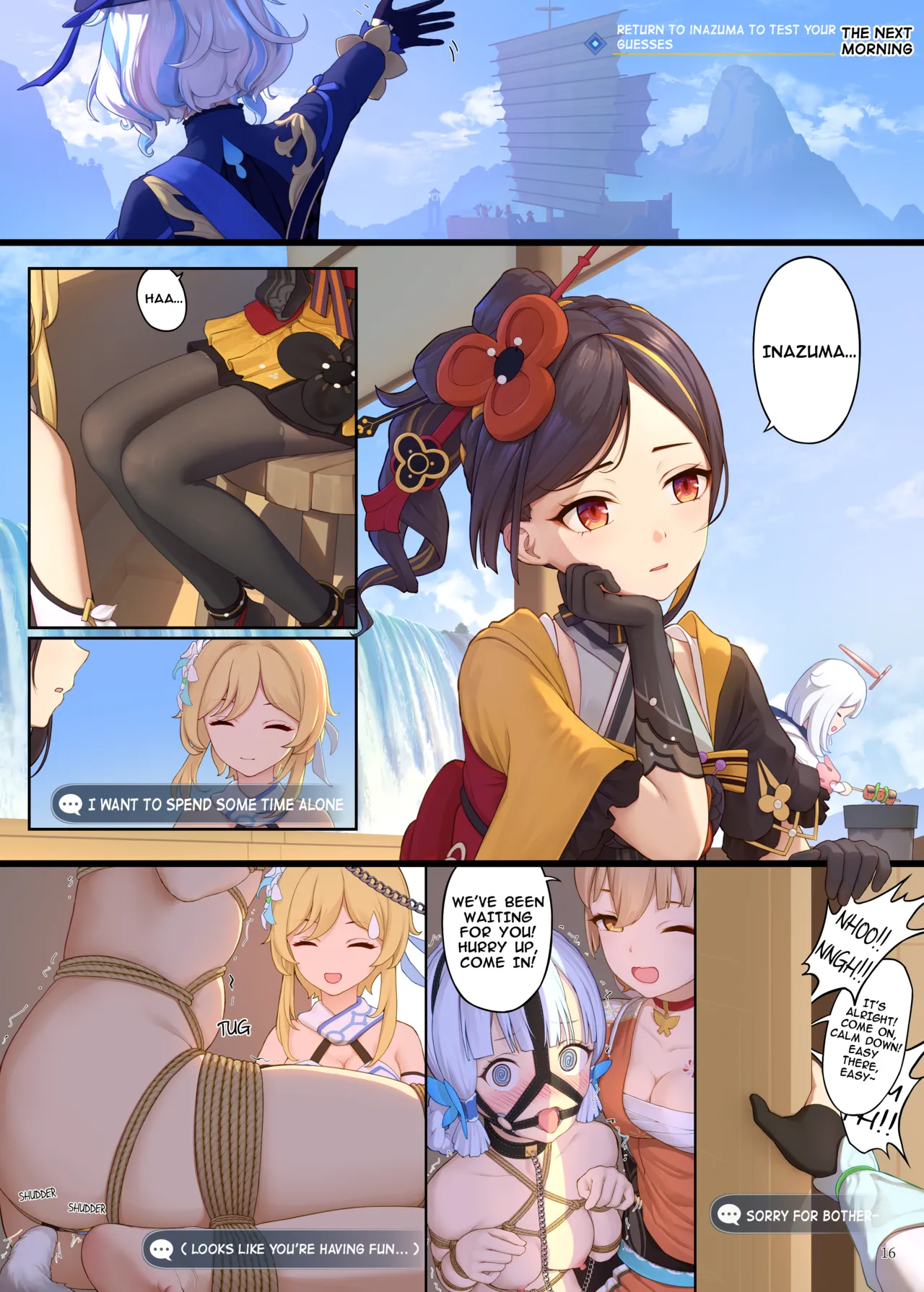 En no Ori Ito page 16 featuring lumine genshin impact parody - gag females only hentai manga - read online free