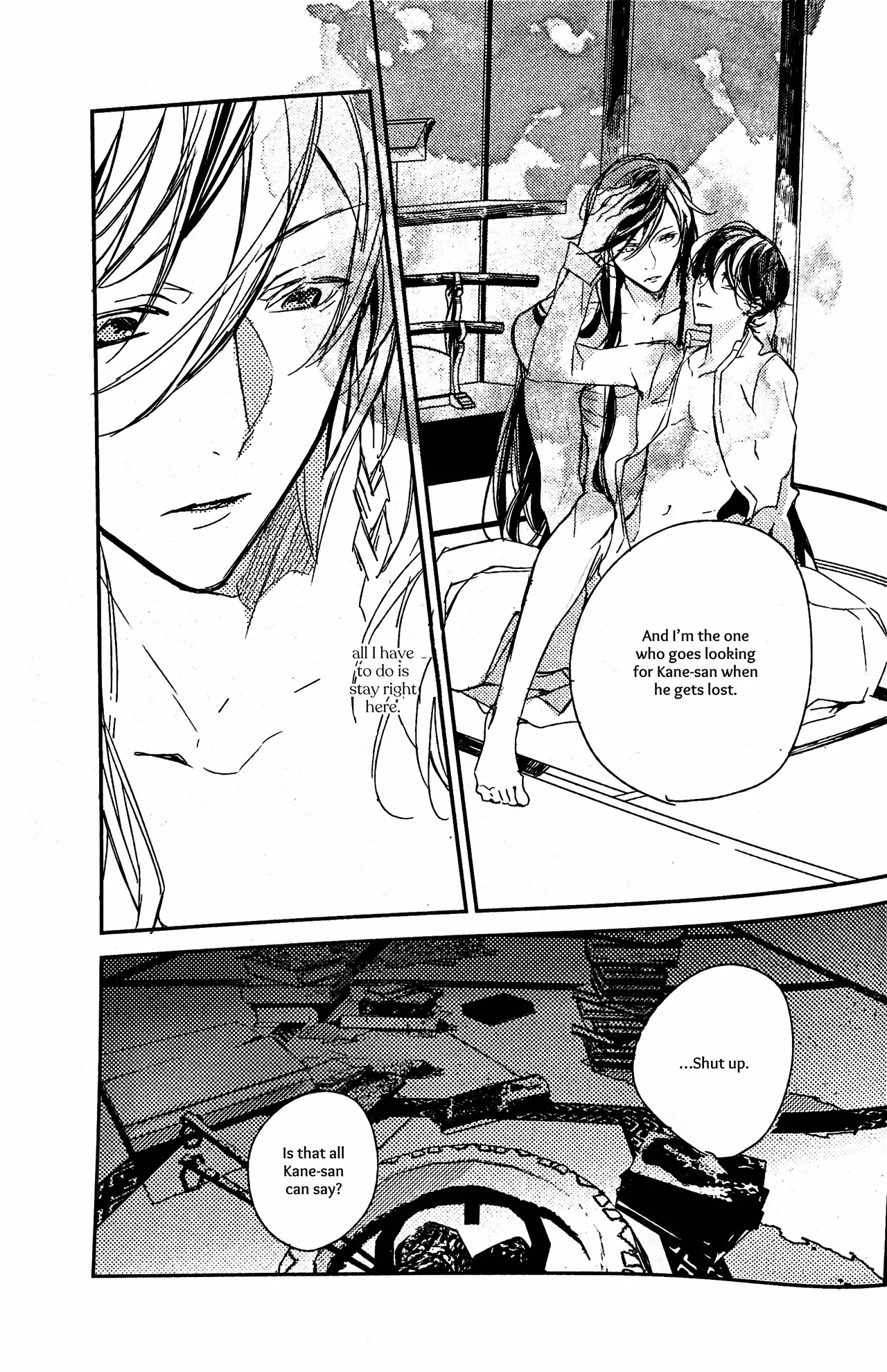 Yuukan Yashiki: Hanadoki | Leisure Grounds: Flowering Season page 34 featuring horikawa kunihiro touken ranbu parody - yaoi males only hentai manga - read online free