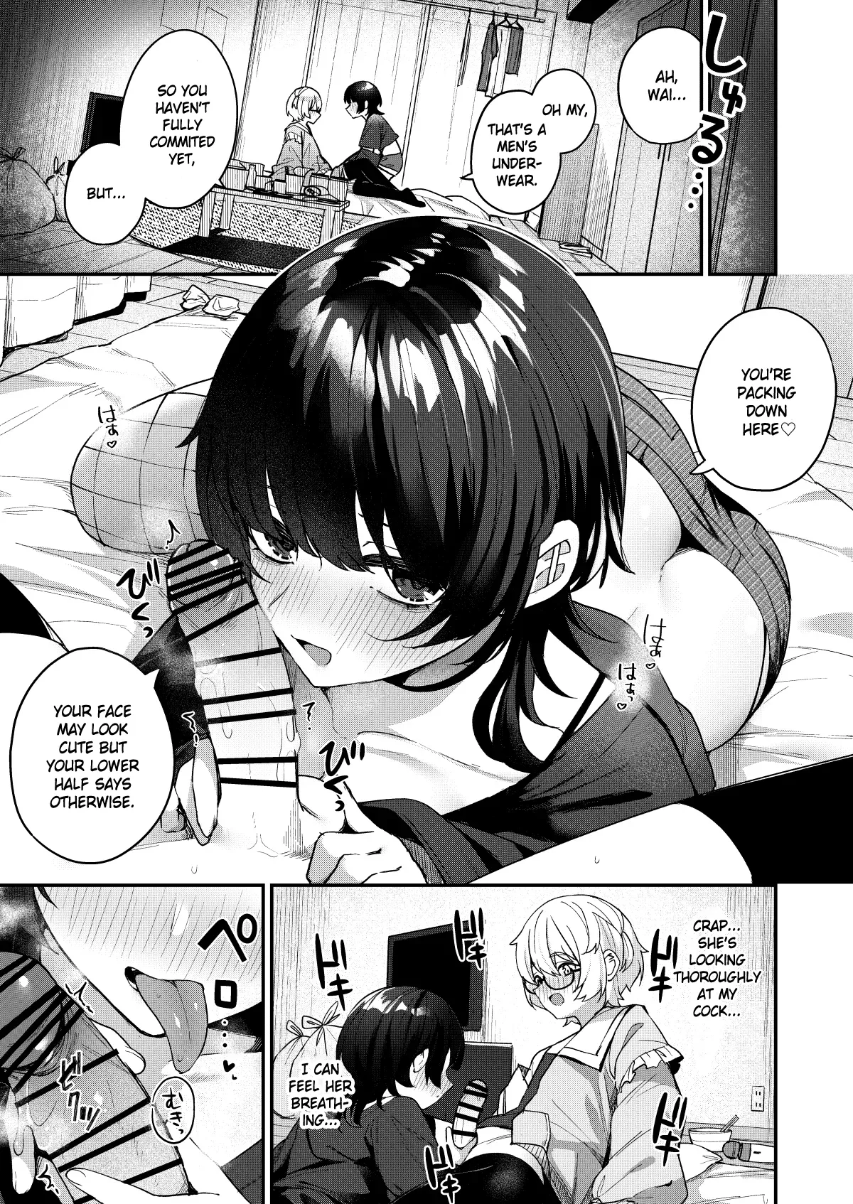[Menbow Federation (Menbow)] Boku no Kimochi o Mote Asobu Doutei Kari Onee-san ni Shiboraremakuru Hanashi  | The Story of When a Virgin-Hunter Lady Played with My Feelings and Sucked Me Dry [English] [atang] [Digital] page 13 original parody - virginity glasses hentai manga - read online free