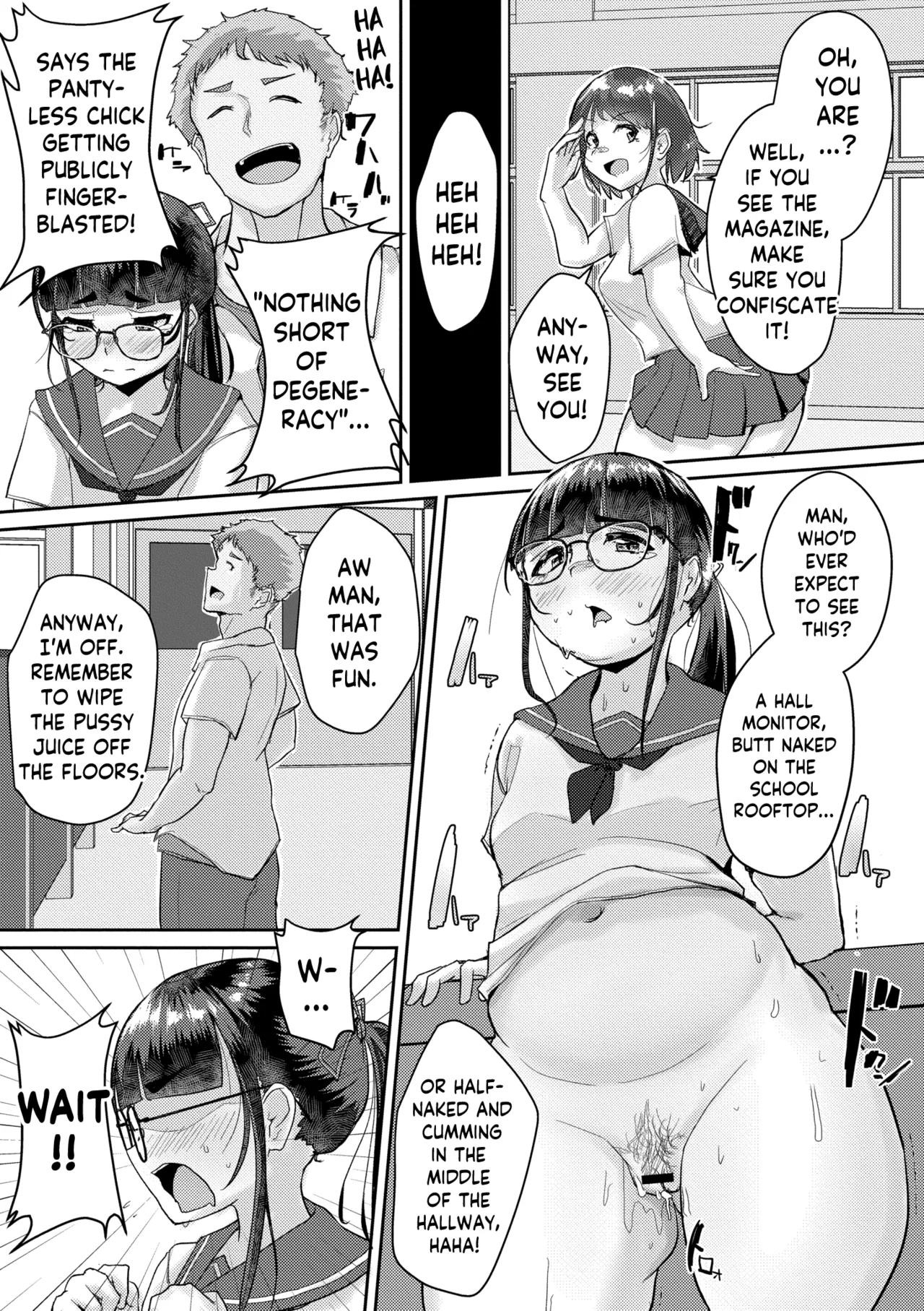 Muchi Pocha JK Fuuki Iin to Himitsu no Okujou | Super Thicc Schoolgirls: The Disciplinary Committee Girl's Rooftop Secret page 11 - sole female nakadashi hentai manga - read online free