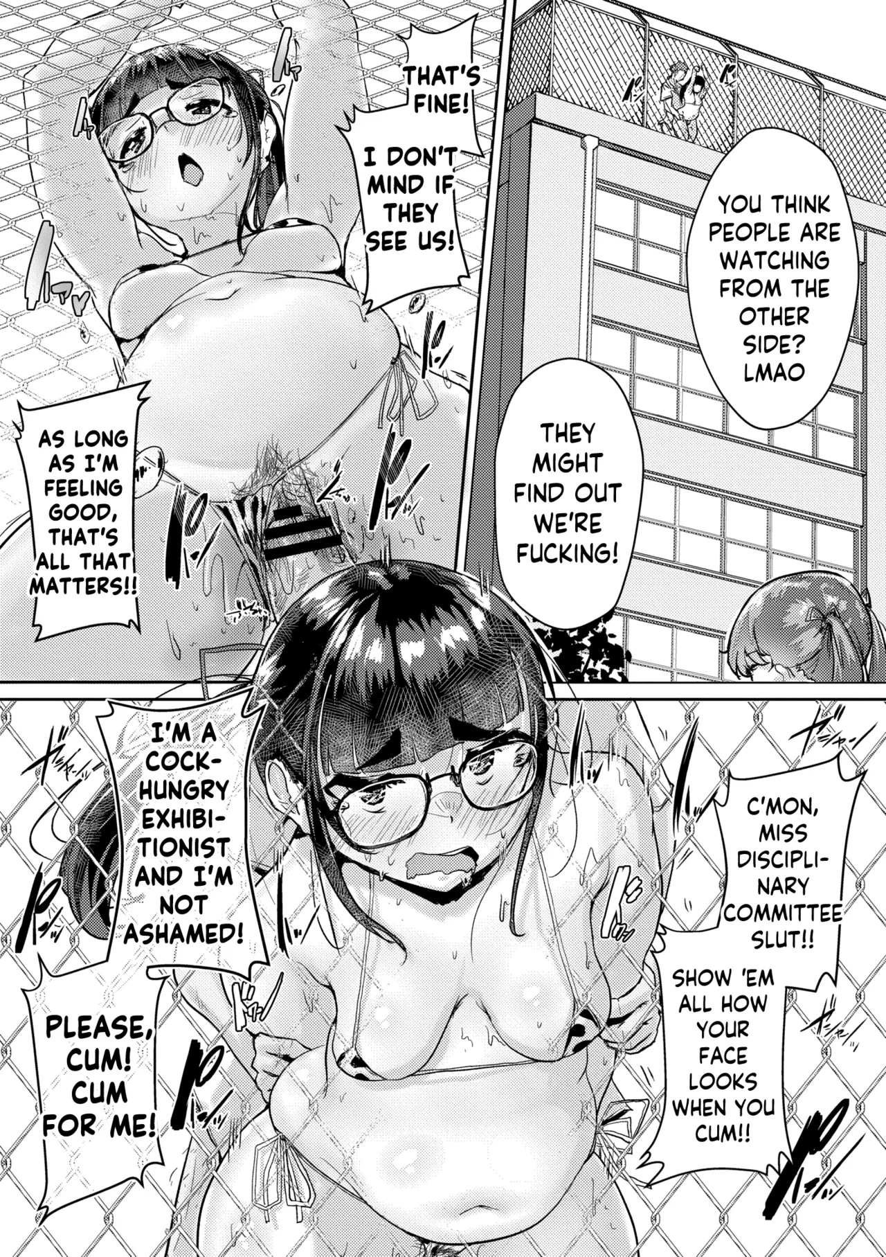 Muchi Pocha JK Fuuki Iin to Himitsu no Okujou | Super Thicc Schoolgirls: The Disciplinary Committee Girl's Rooftop Secret page 23 - swimsuit bbw hentai manga - read online free