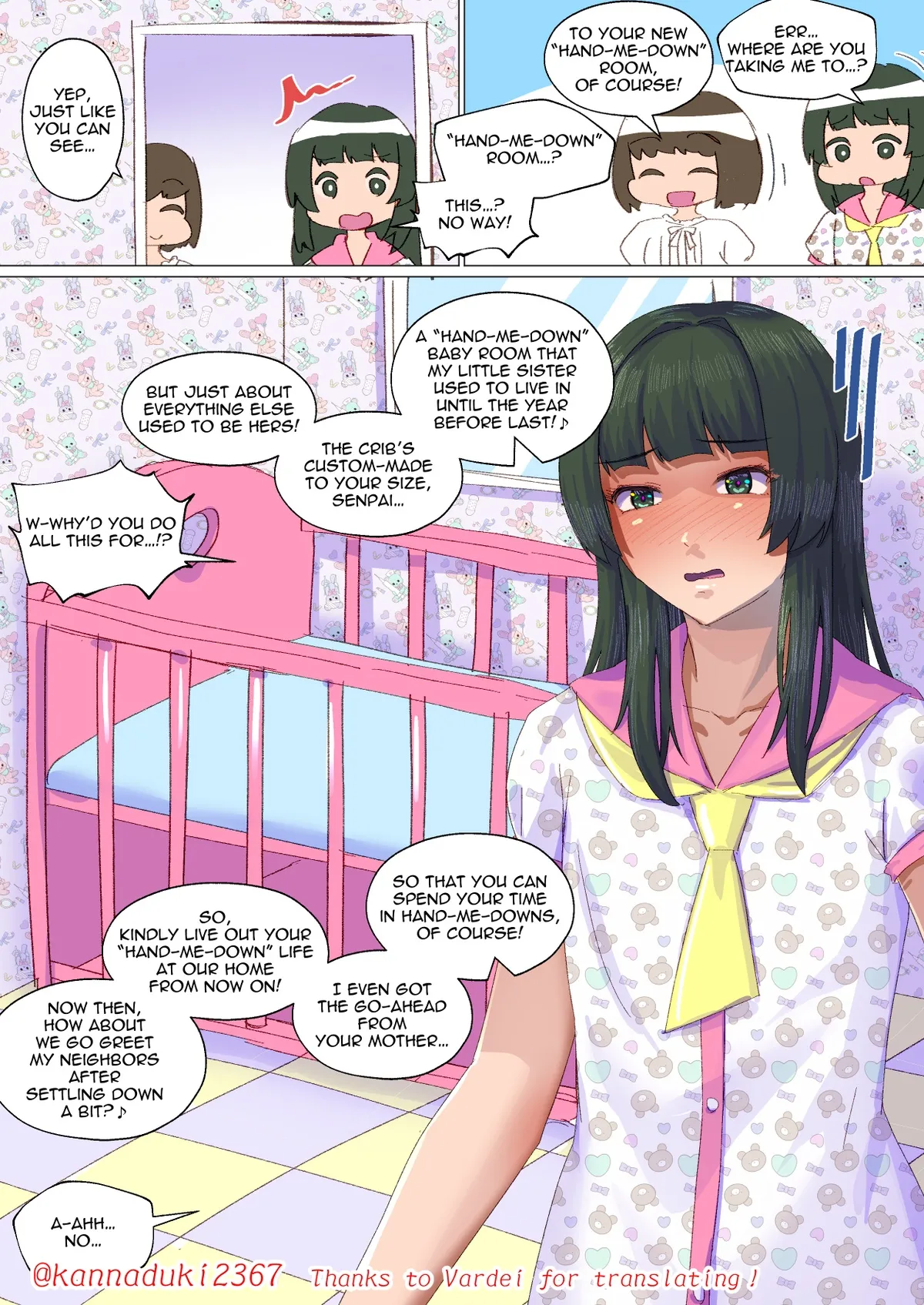 [Jugatsu Usagi] Hand-Me-Down Boys page 57 original parody - full color infantilism hentai manga - read online free