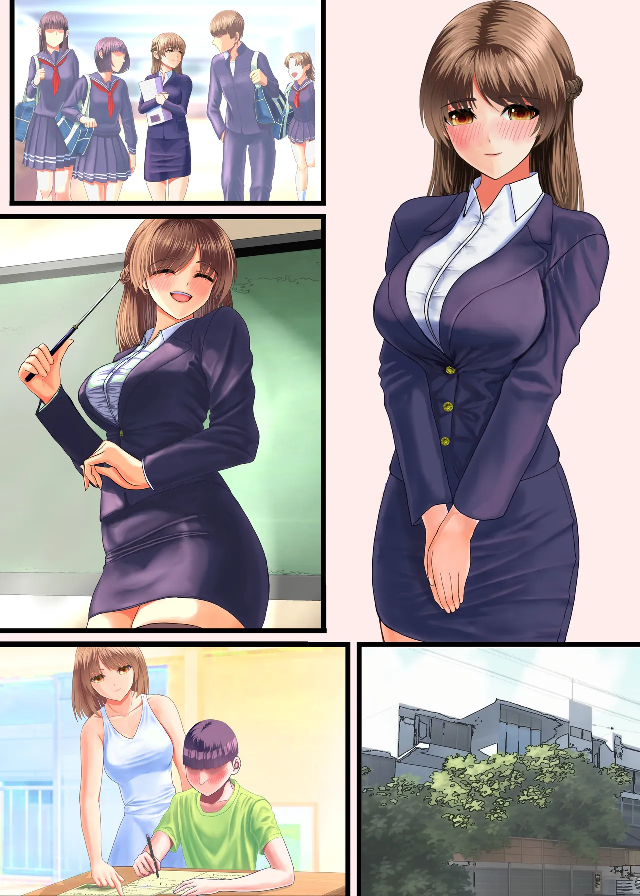 Kuzu ni Omocha ni Sareru Boku no Hatsukoi no Sensei page 23 original parody - big breasts netorare hentai manga - read online free