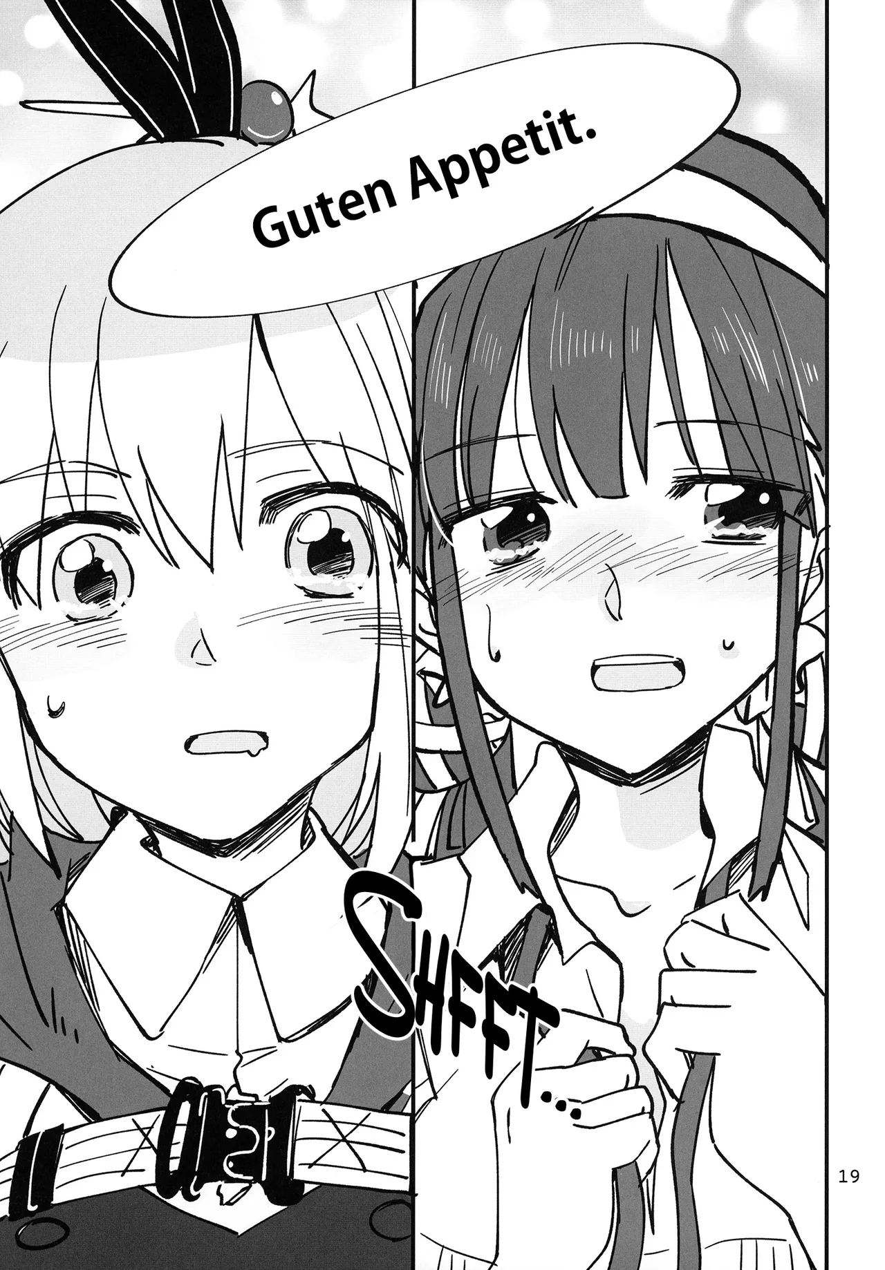 Shinobanu Ninja wa Kuishinbou | The Not-So Stealthy Ninja is a Glutton page 19 featuring adelheid kanzaki heaven burns red parody - yuri females only hentai manga - read online free