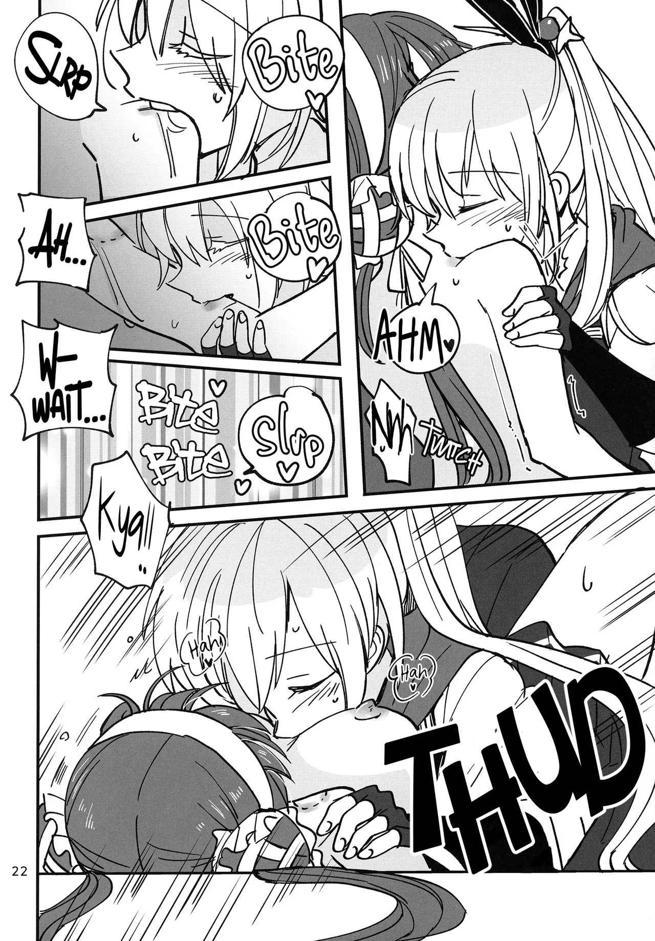 Shinobanu Ninja wa Kuishinbou | The Not-So Stealthy Ninja is a Glutton page 22 featuring adelheid kanzaki heaven burns red parody - yuri females only hentai manga - read online free