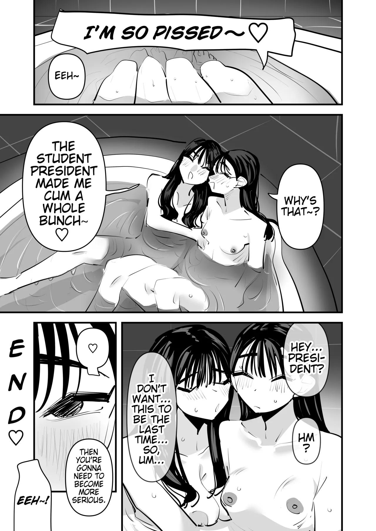 Iincho no Kuse ni Yuri Sex Chou Umakute Maji Mukatsuku | She's Crazy Good at Yuri Sex Despite Being the Student President and it Seriously Pisses Me Off page 38 original parody - squirting kissing hentai manga - read online free