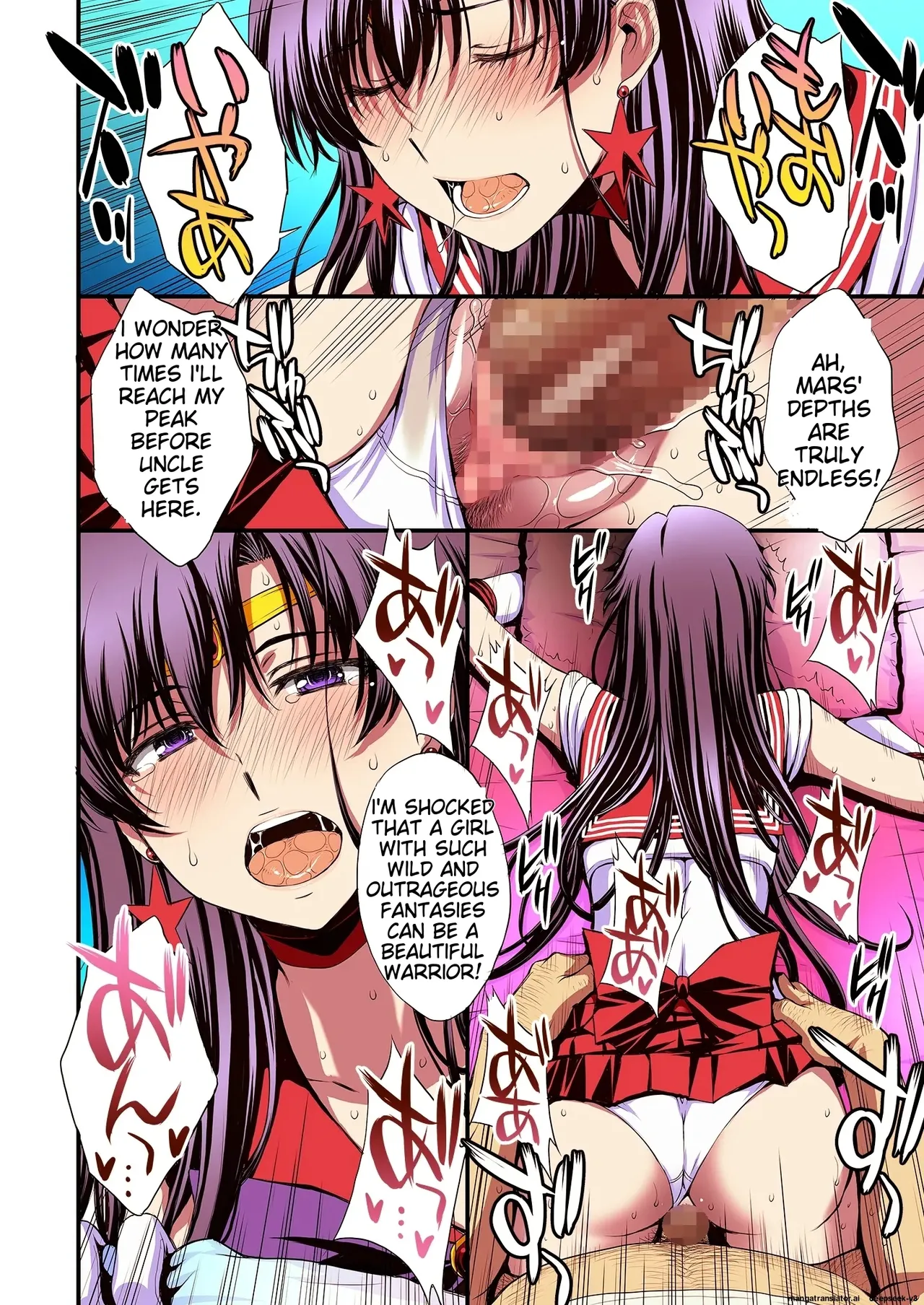 Mars to Haramase Koubi Full Color Soushuuhen | Mars' Impregnation page 105 featuring sailor mars sailor moon parody - magical girl nakadashi hentai manga - read online free