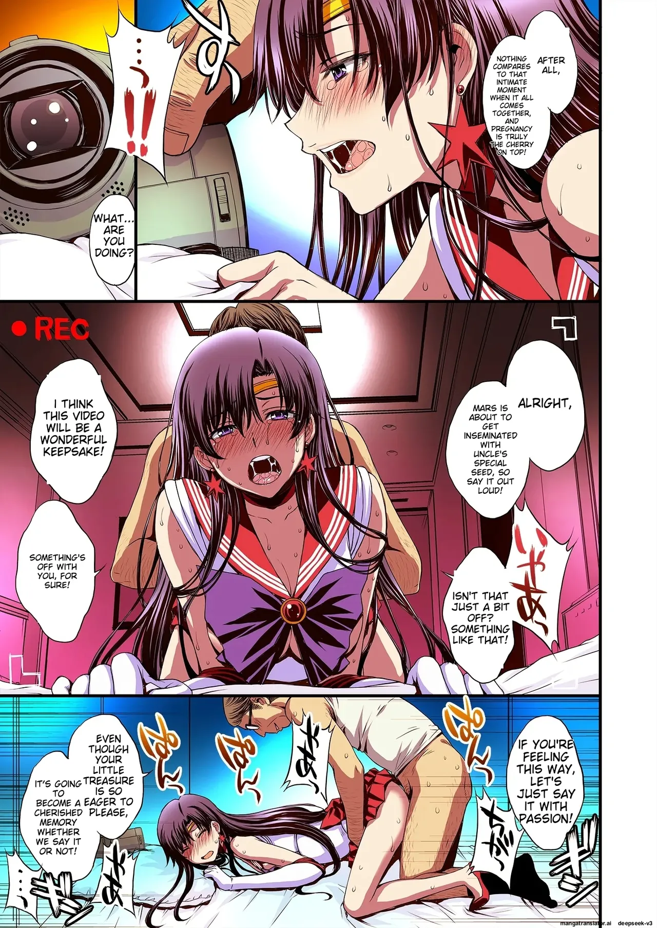 Mars to Haramase Koubi Full Color Soushuuhen | Mars' Impregnation page 108 featuring sailor mars sailor moon parody - sole female nakadashi hentai manga - read online free