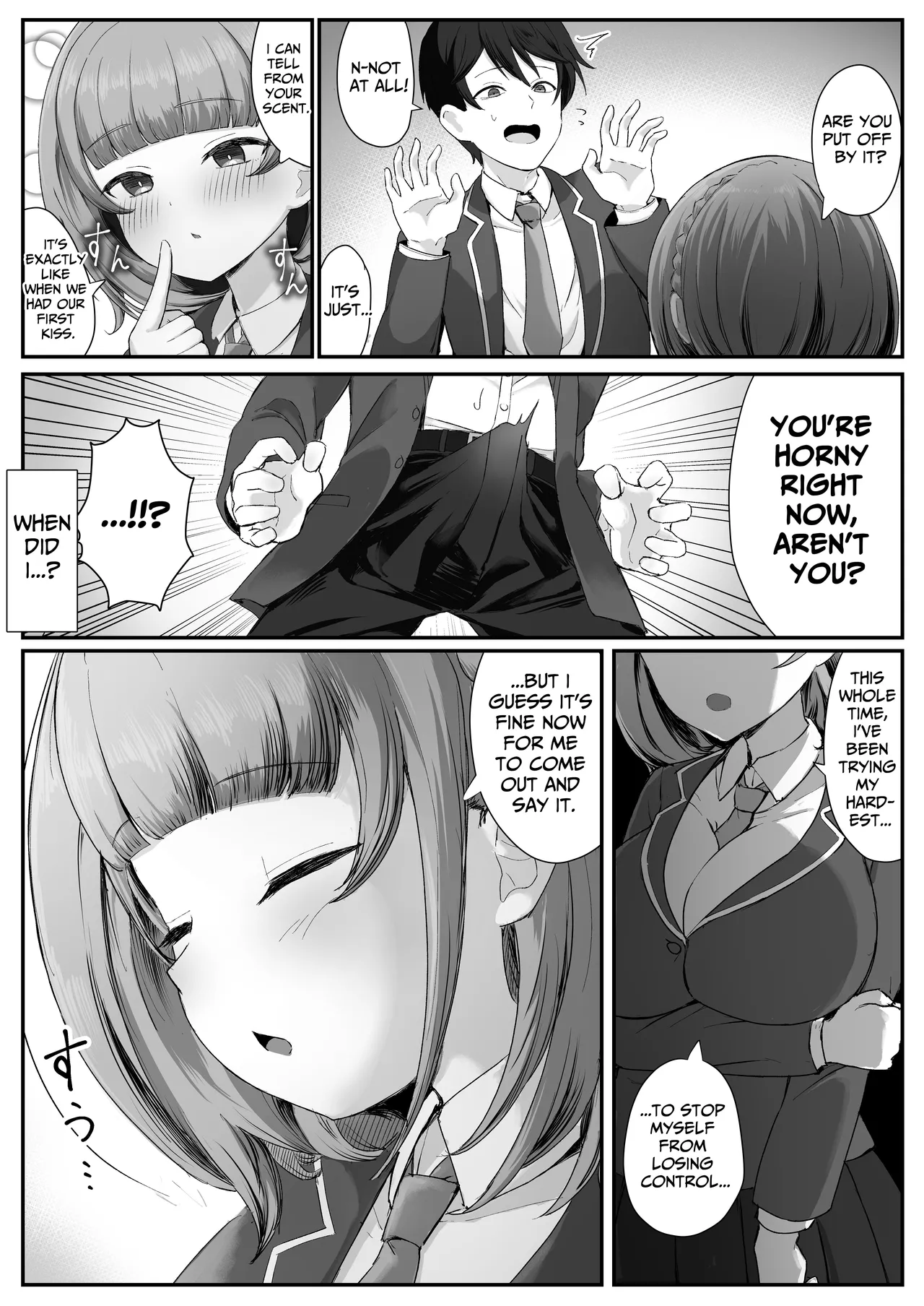 Teishinchou Cool-kei Muhyoujou Kanojo ga Ore no Nioi Fetish da to Hakkaku shitara Mou! | I Found Out That My Cool, Short, Deadpan Girlfriend Has A Smell Fetish! page 11 original parody - big breasts schoolboy uniform hentai manga - read online free
