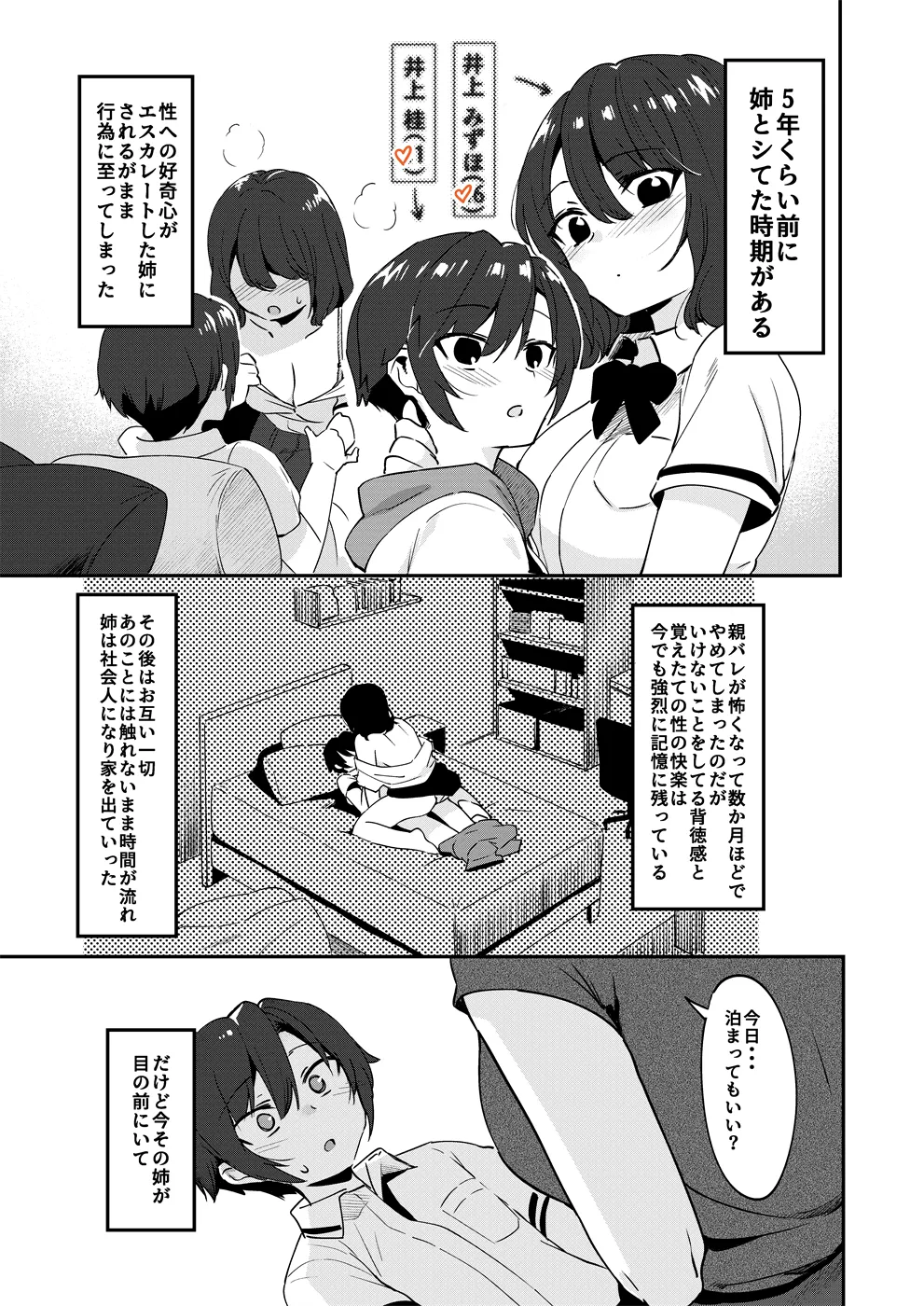 Page 2 of [nemuke? (Nise)] Mukashi Shiteta Kyoudai + Tokuten Rakugaki [Digital]