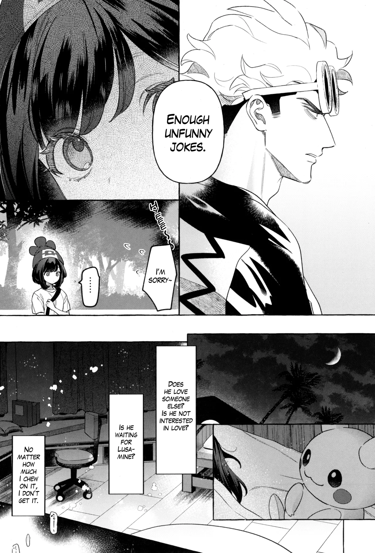 TWIN MOON page 41 featuring guzma pokemon parody - masturbation nakadashi hentai manga - read online free