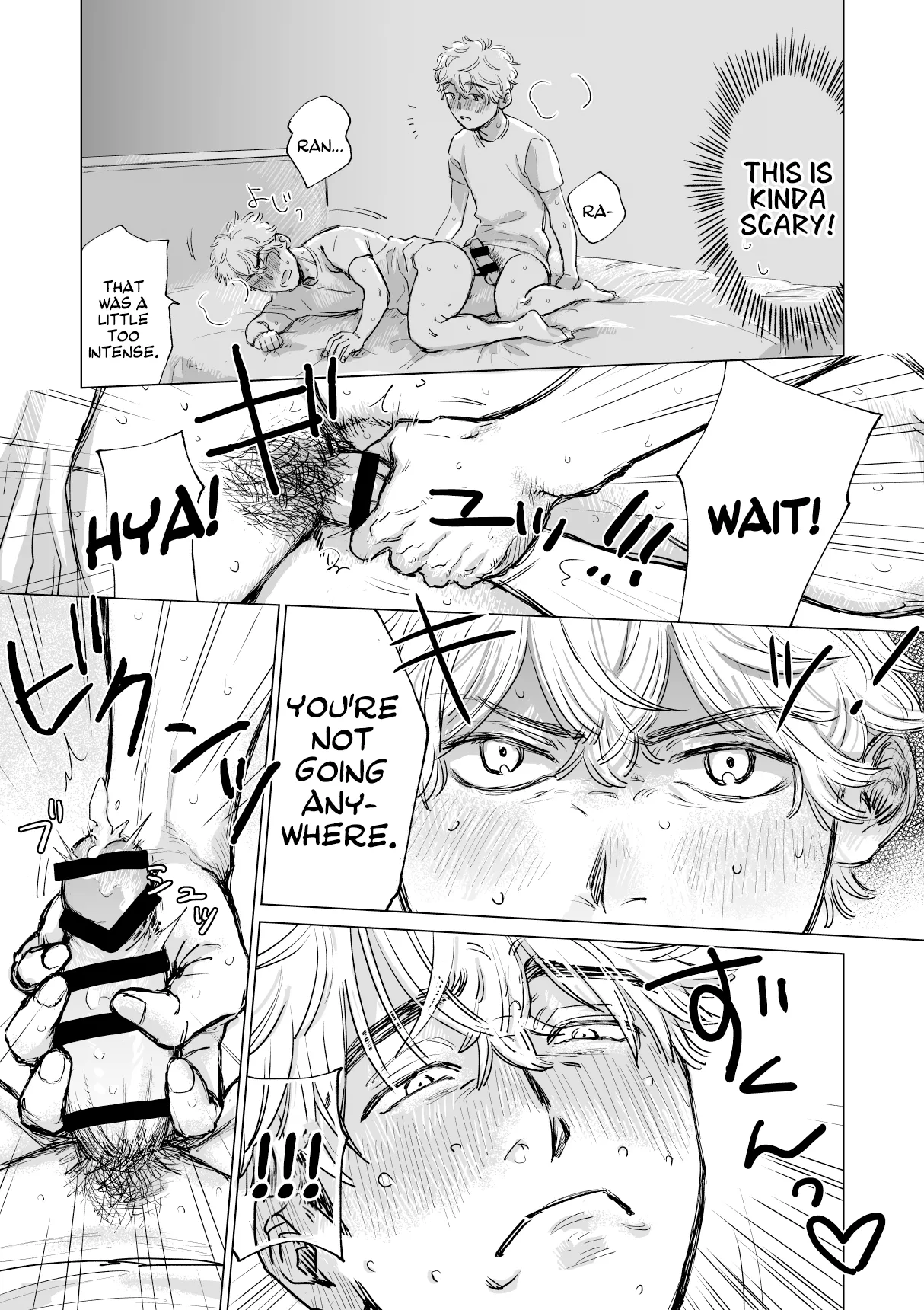Ore no Kareshi ga Kyokonsugiru! | My boyfriend's too BIG! page 29 original parody - sweating kissing hentai manga - read online free