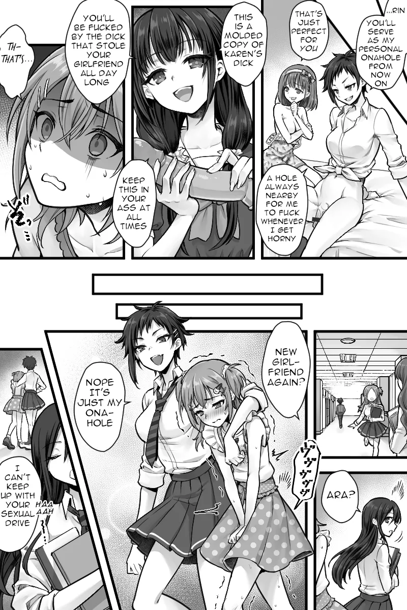 Zoku Futanari Chinpo-sama ni Kanraku Shita Kanojo to Mesu Ochi Shita Boku no Monogatari page 22 original parody - humiliation spanking hentai manga - read online free