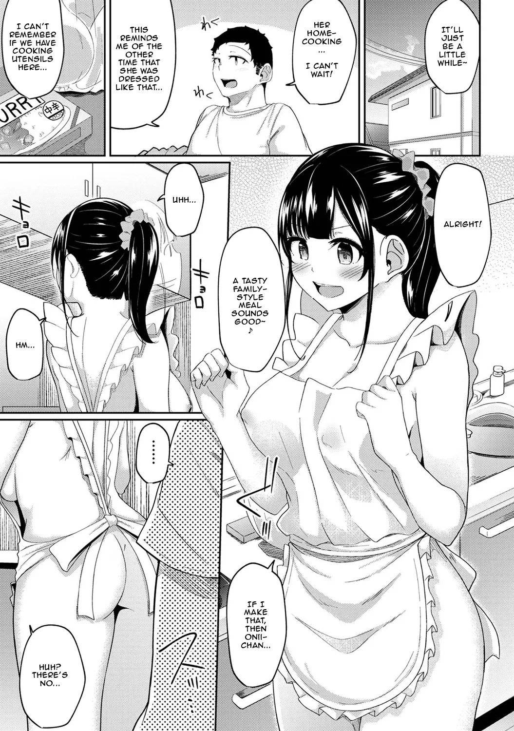Asa Okitara Imouto ga Hadaka Apron Sugata datta node Hamete Mita | I Woke Up to my Naked Apron Sister and Tried Fucking Her Ch. 1-16 page 170 - squirting sweating hentai manga - read online free