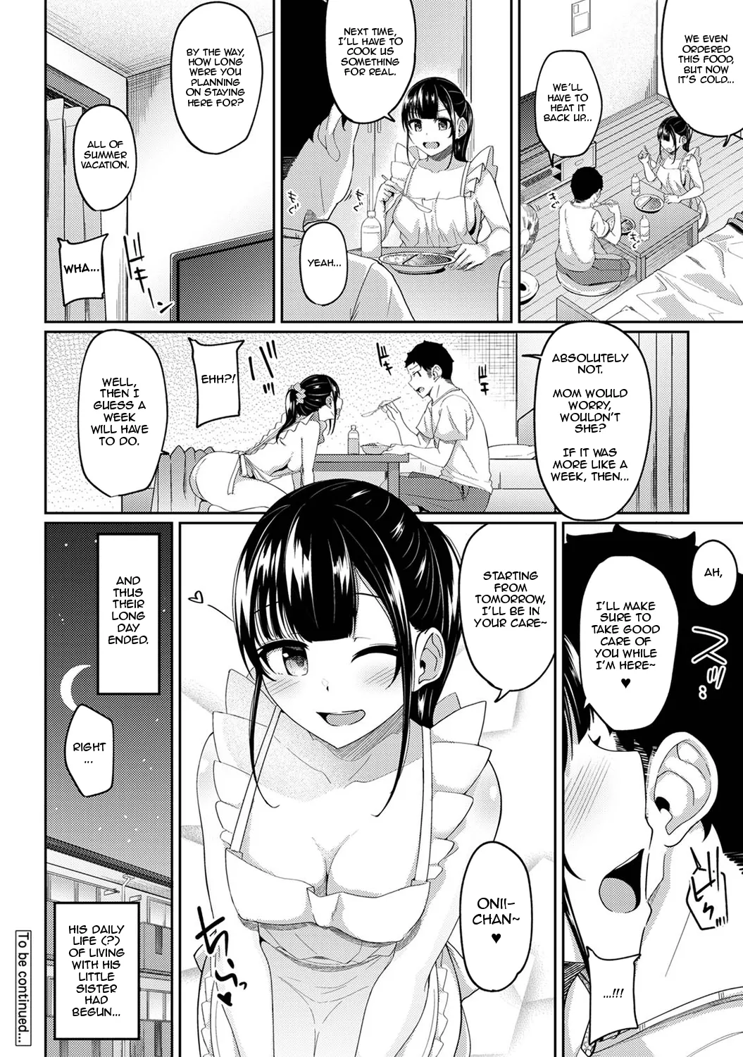 Asa Okitara Imouto ga Hadaka Apron Sugata datta node Hamete Mita | I Woke Up to my Naked Apron Sister and Tried Fucking Her Ch. 1-16 page 193 - squirting sweating hentai manga - read online free