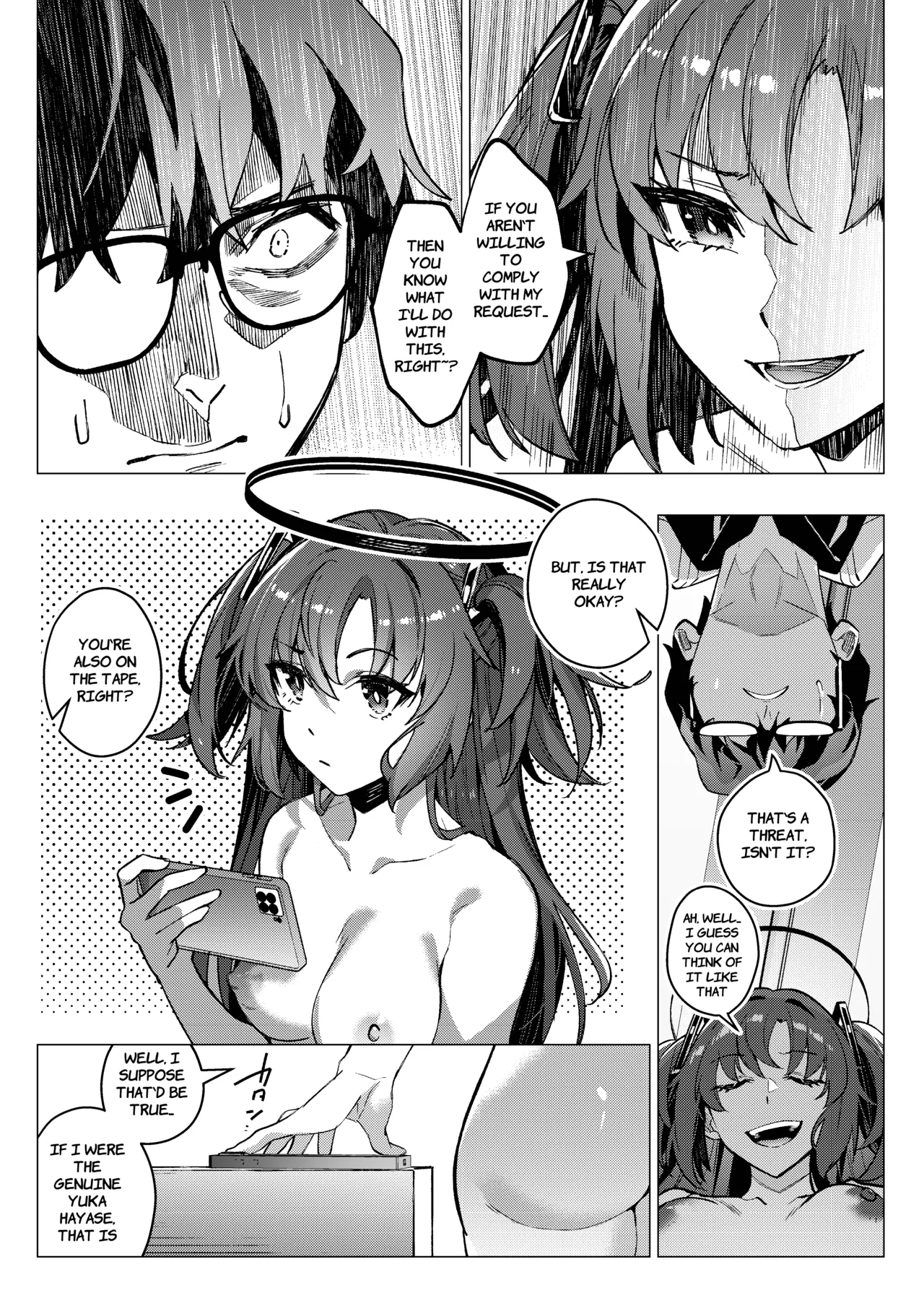 Yuuwaku de Schale Sensei o Yowaraseru Sakusen Blue Archive TSF doujinshi | The Strategy to Weaken Schale Sensei with Temptation page 33 featuring sensei blue archive parody - glasses schoolgirl uniform hentai manga - read online free