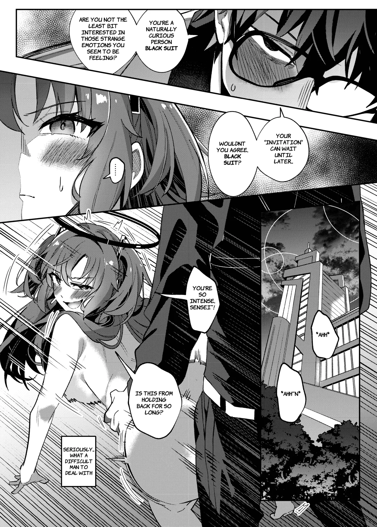 Yuuwaku de Schale Sensei o Yowaraseru Sakusen Blue Archive TSF doujinshi | The Strategy to Weaken Schale Sensei with Temptation page 40 featuring yuuka hayase blue archive parody - glasses schoolgirl uniform hentai manga - read online free