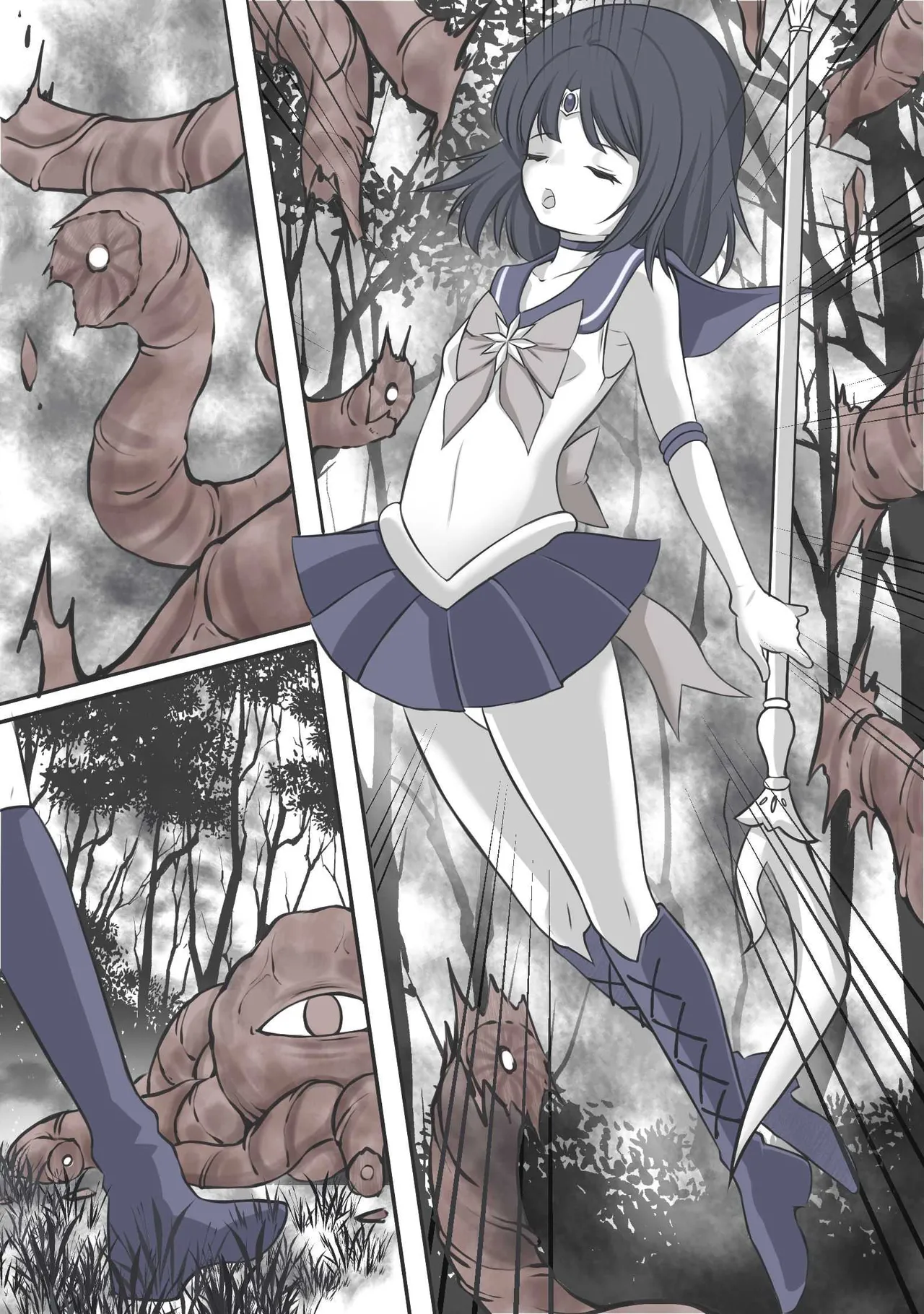 絶頂したら精神を乗っ取られる線虫に寄生されるセーラ●サターン page 27 featuring sailor saturn | hotaru tomoe sailor moon | bishoujo senshi sailor moon parody - mind control full color hentai manga - read online free