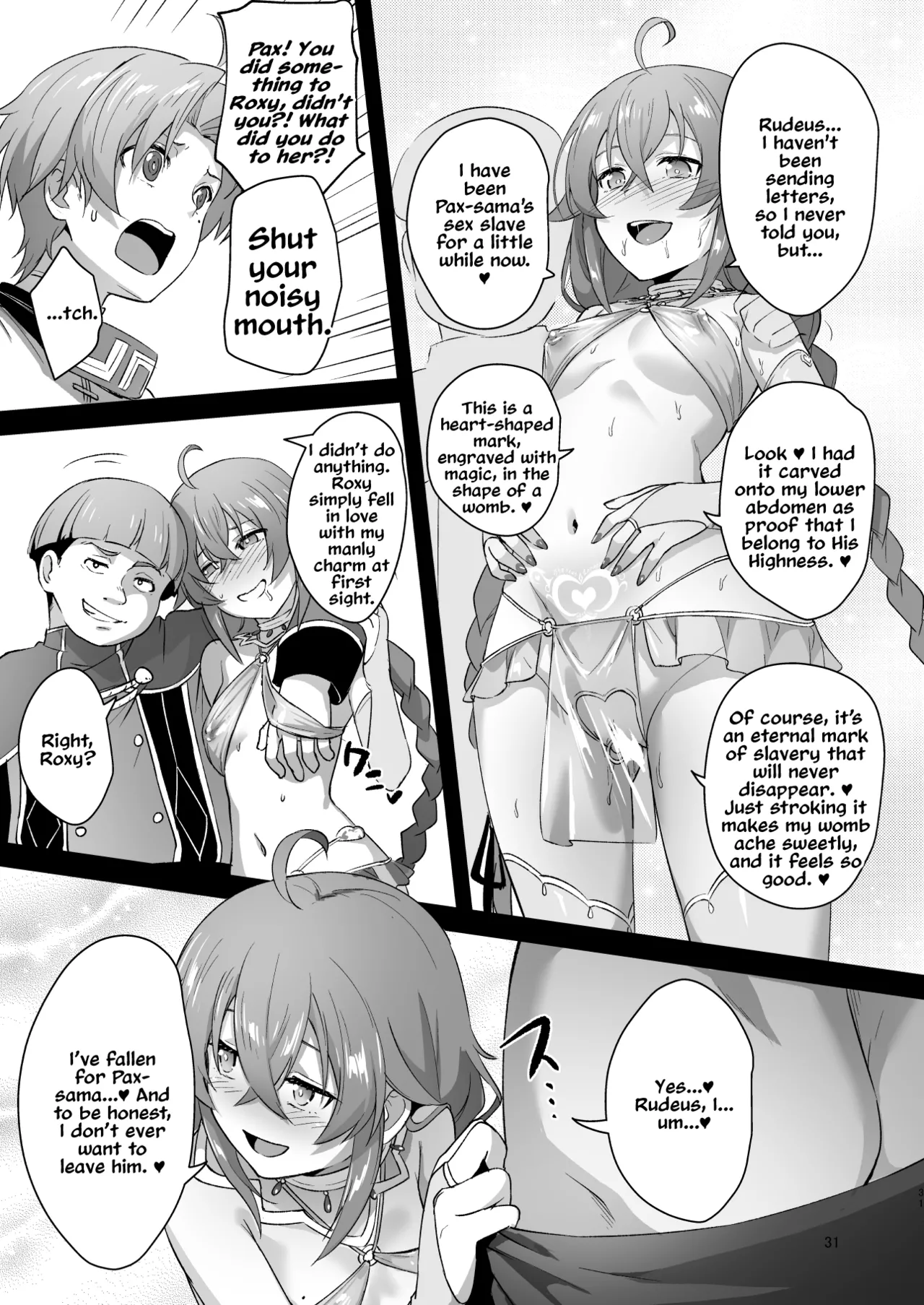 BAD END HEAVEN 5 page 30 featuring roxy migurdia mushoku tensei parody - sole female big penis hentai manga - read online free
