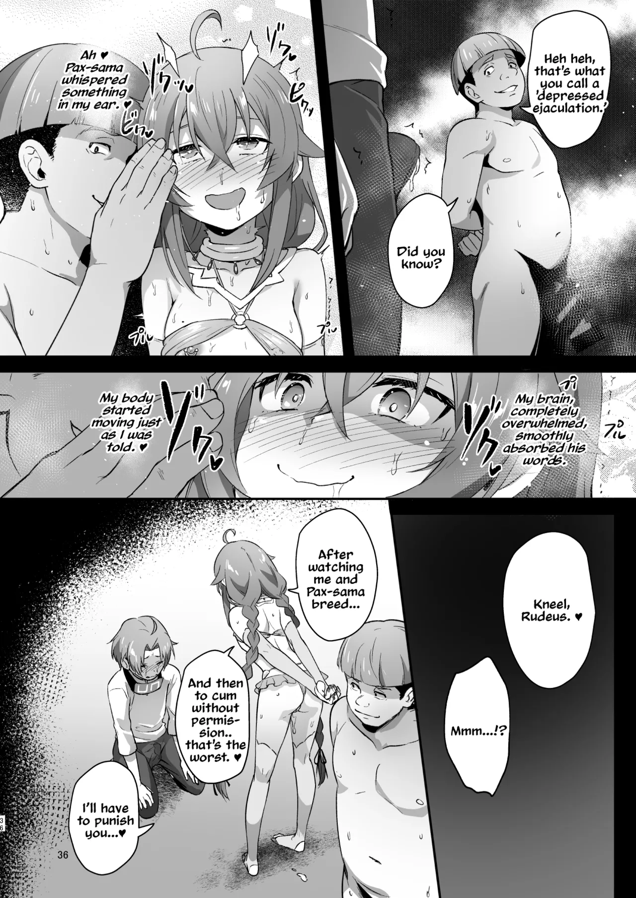 BAD END HEAVEN 5 page 35 featuring roxy migurdia mushoku tensei parody - sole female big penis hentai manga - read online free