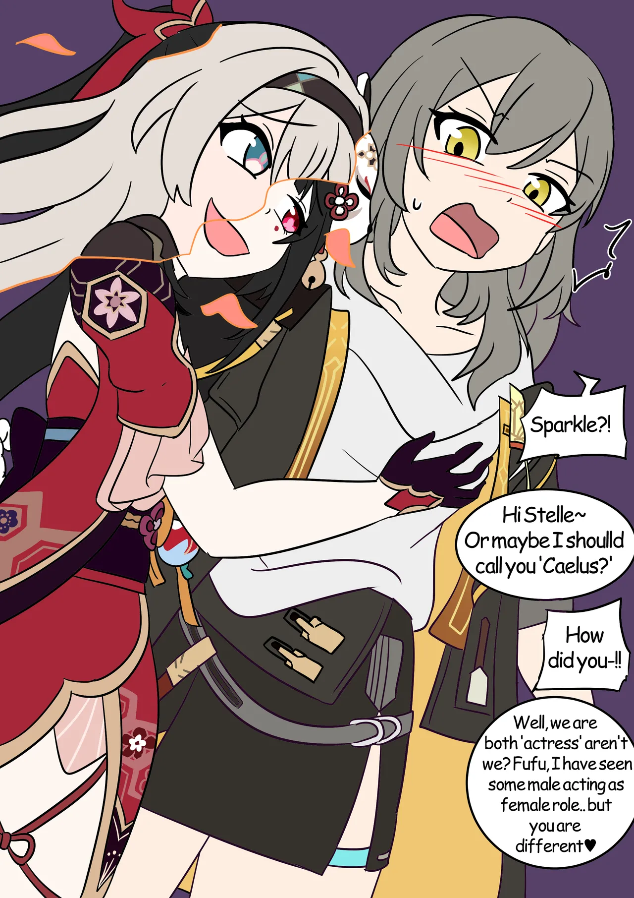 HSR TSF: Reborn as girl page 10 featuring caelus honkai star rail parody - full color yuri hentai manga - read online free