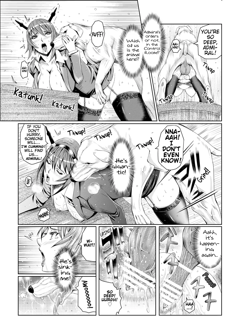 [LUCRETiA (Hiichan)] Ken-Jyuu Dai Yon Kan Ware, Gouchin seri--!! (Kantai Collection -KanColle-) [English] [EHCOVE] [Digital] page 52 featuring mutsu kantai collection parody - big breasts dog hentai manga - read online free