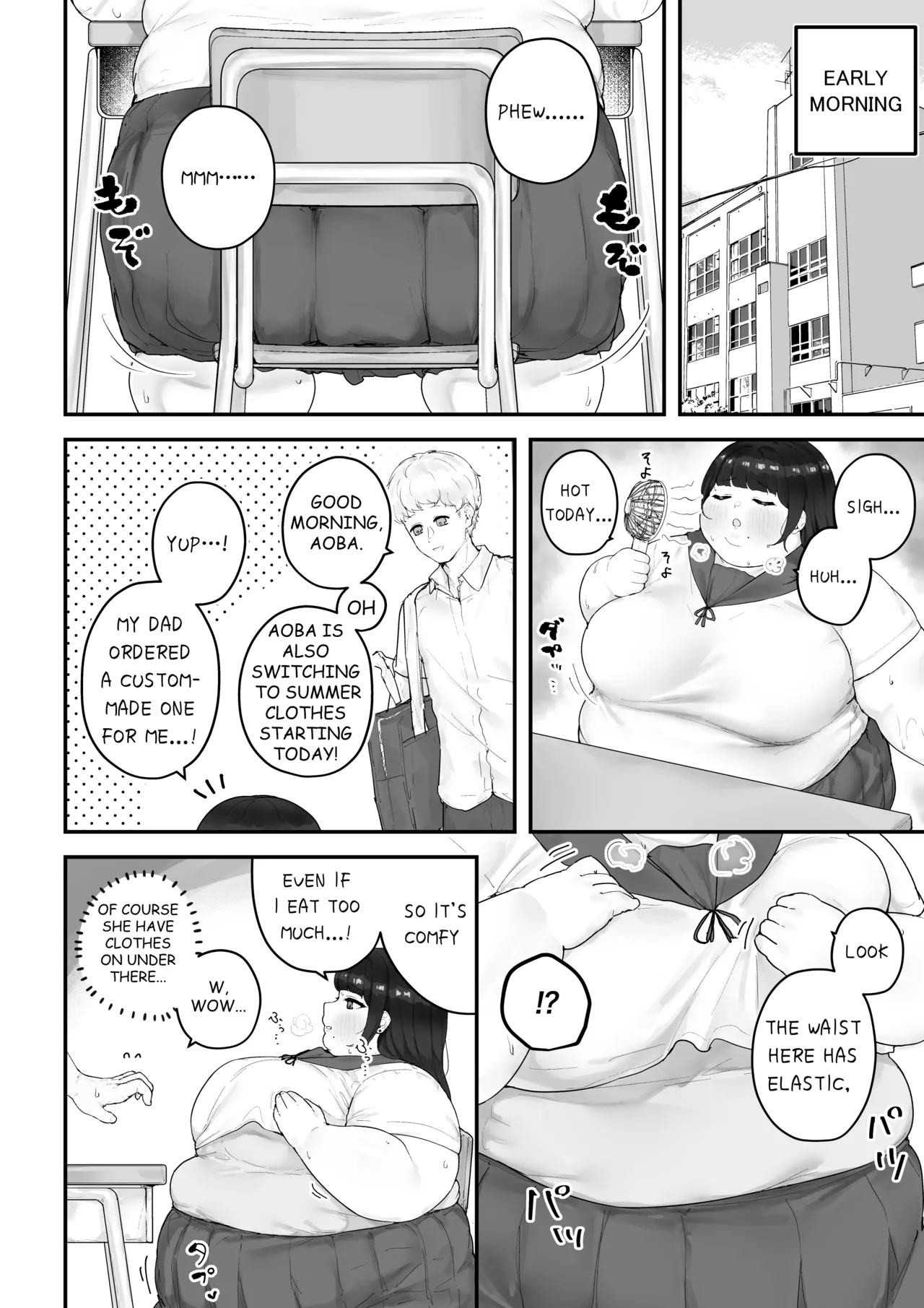 Aoba's Weight Gain page 48 original parody - bbw weight gain hentai manga - read online free