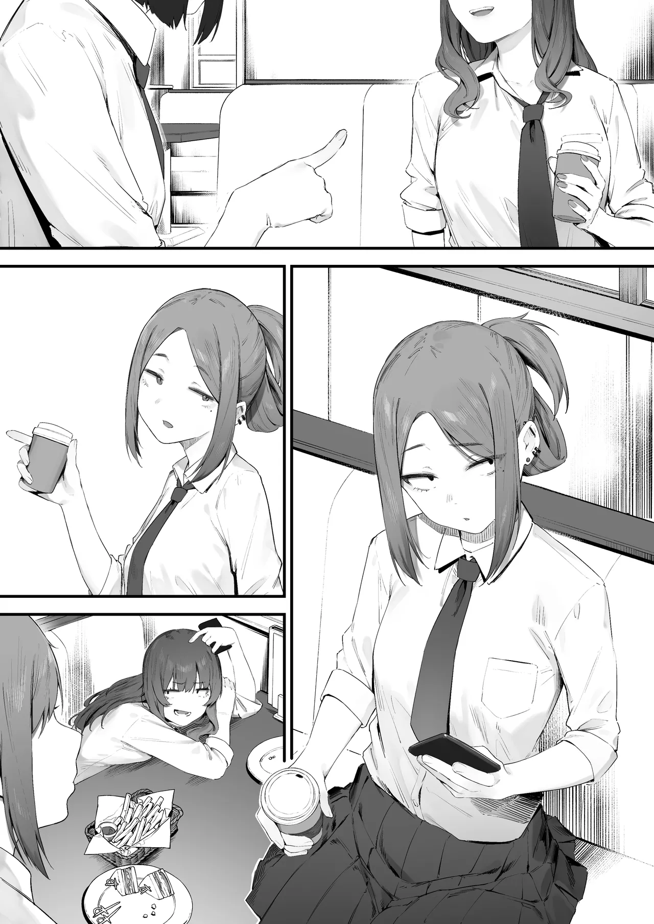 Yankee-chan No Hatsu H page 11 original parody - schoolgirl uniform blowjob hentai manga - read online free