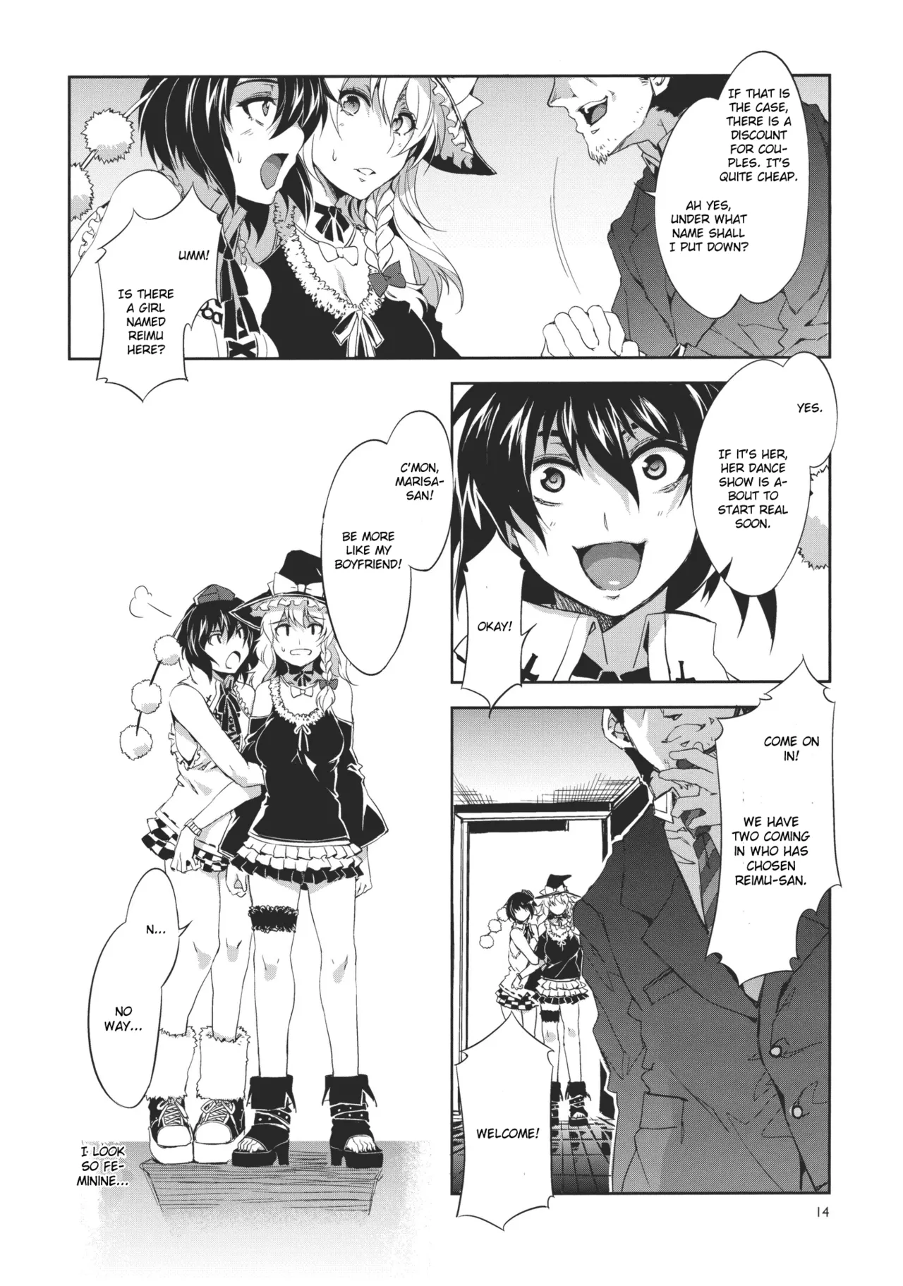 Touhou Gensou Houkai page 14 featuring marisa kirisame touhou project parody - leg lock big breasts hentai manga - read online free