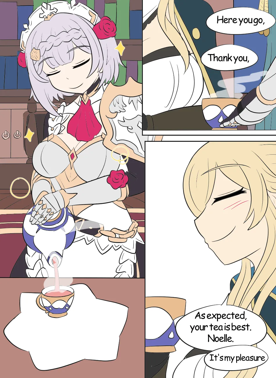 Genshin TSF: Swap-toss page 14 featuring noelle genshin impact parody - body swap full color hentai manga - read online free