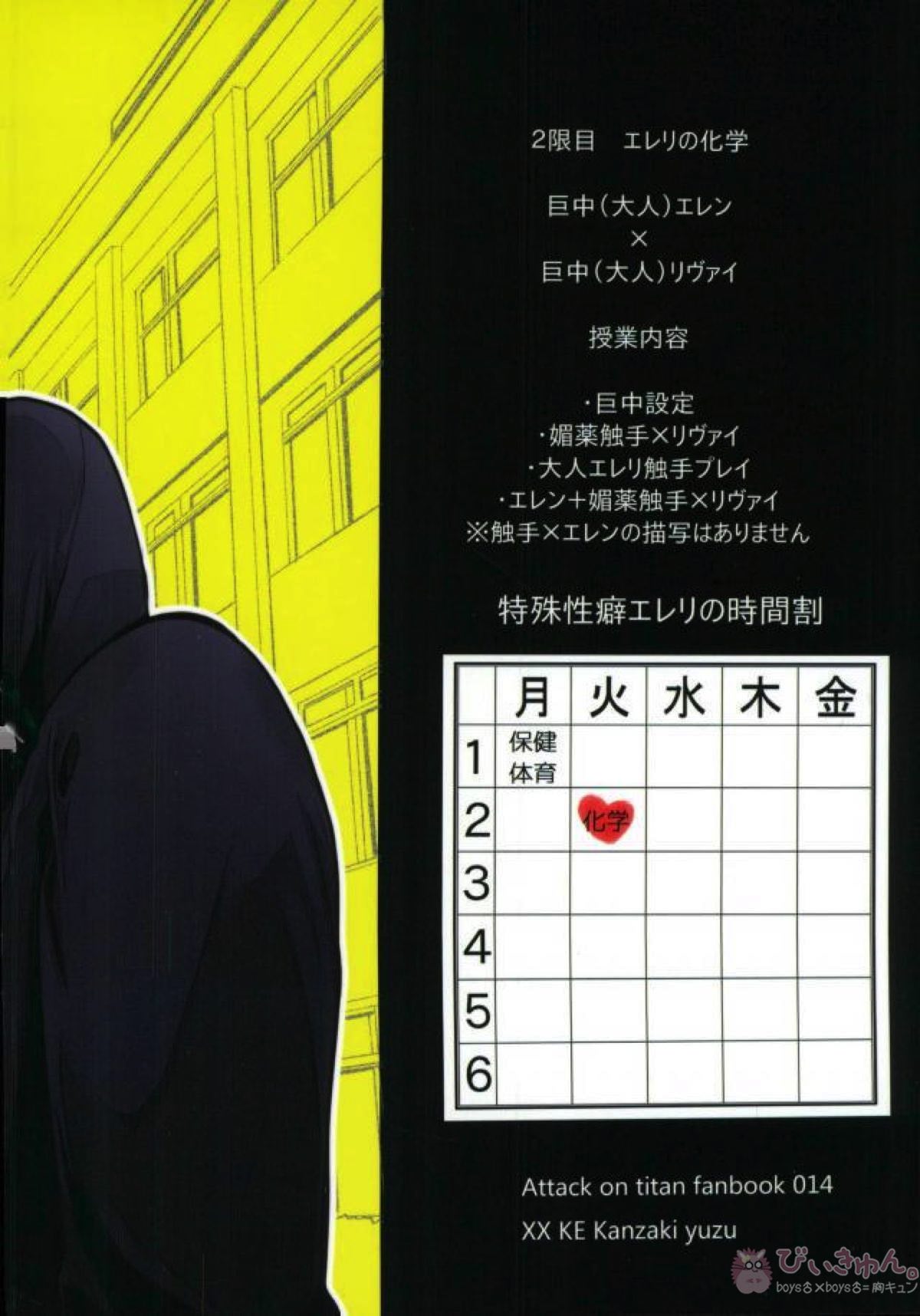 ErenLevi no Kagaku page 27 featuring levi ackerman shingeki no kyojin parody - anal scanmark hentai manga - read online free