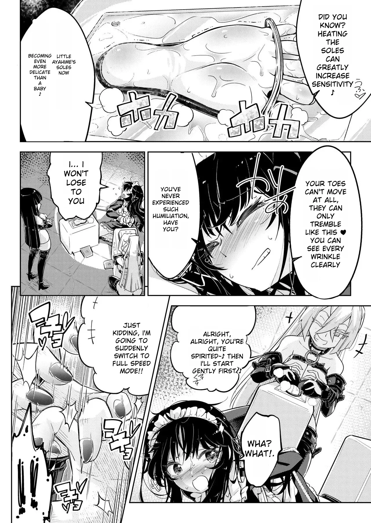 Ojou-sama Tenraku Ashiura Kusuguri Jigoku | The young ladie's foot tickling hell page 15 original parody - yuri females only hentai manga - read online free
