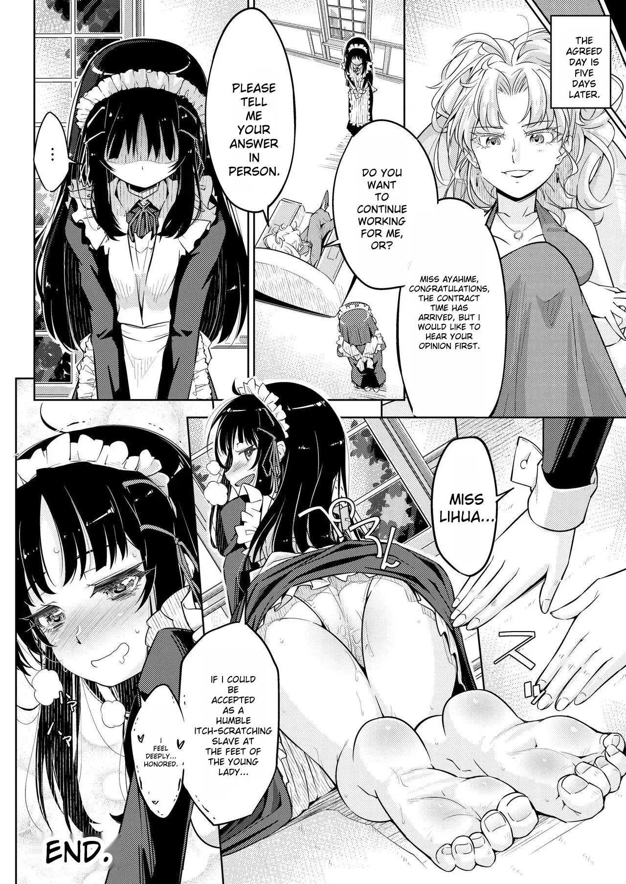 Ojou-sama Tenraku Ashiura Kusuguri Jigoku | The young ladie's foot tickling hell page 31 original parody - maid sweating hentai manga - read online free