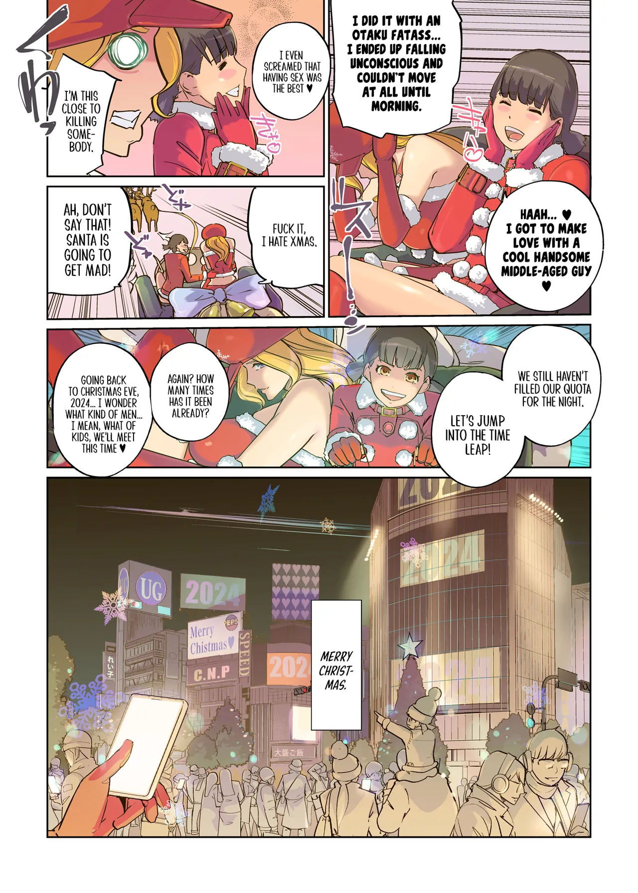 Mainichi ga Merry Christmas | Every Day Is Merry Christmas page 48 original parody - kissing big breasts hentai manga - read online free
