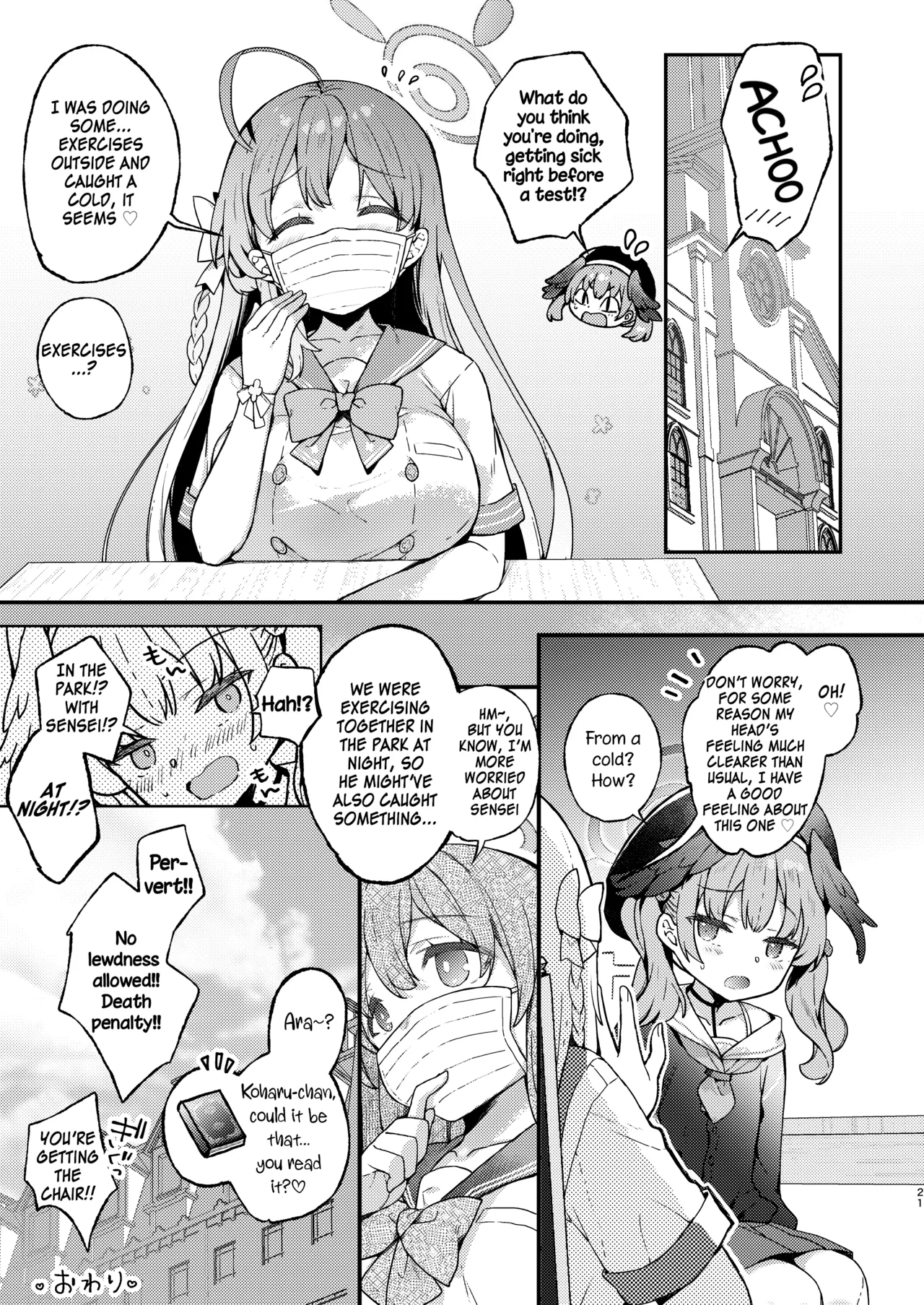 Urawa Hanako no Ichiban Hazukashii Koto | Urawa Hanako's most embarrassing thing page 21 featuring hanako urawa blue archive parody - sole female sole male hentai manga - read online free