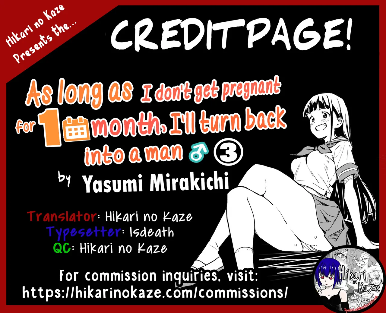 [Mirakoku (Yasumi Mirakichi)] 1-kagetsu Ninshin Shinakereba Otoko ni Modoreru Hanashi (3) | As Long As I Don't Get Pregnant for 1 Month, I'll Turn Back Into a Man (3) [English] [Hikari no Kaze] [Digital] page 29 original parody - sole female swimsuit hentai manga - read online free