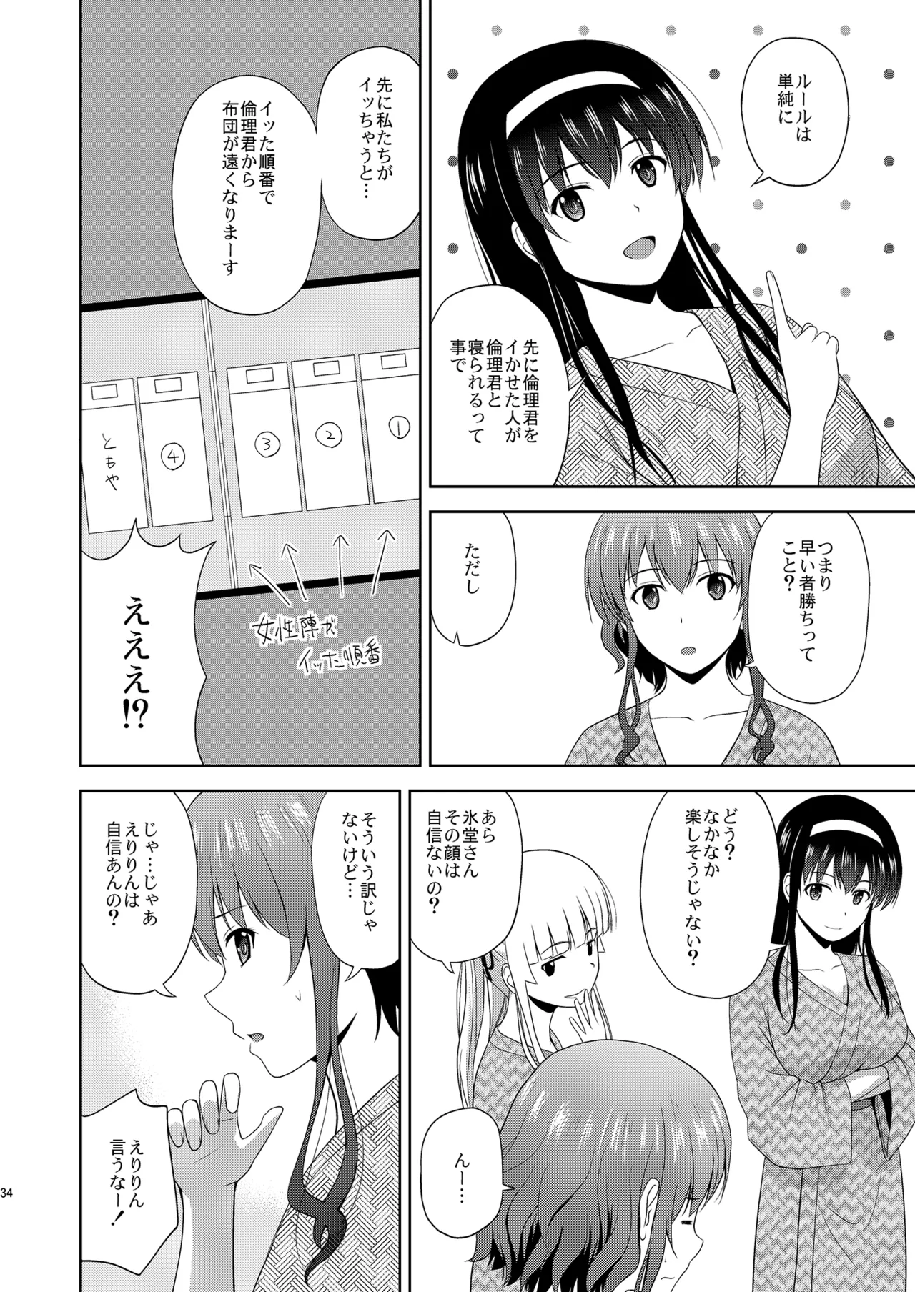 Saenai Kanojo-tachi no Rinri Shinsakai Soushuuhen 2 page 34 featuring utaha kasumigaoka saenai heroine no sodatekata parody - multi-work series group hentai manga - read online free