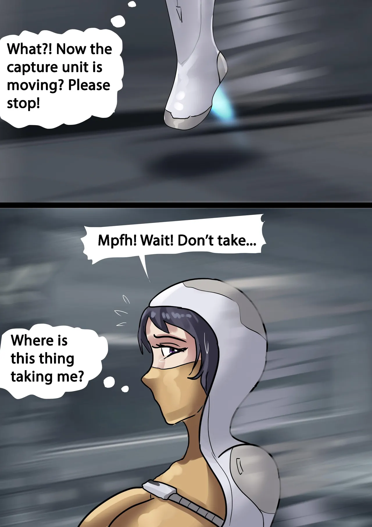 The Slave Spaceship - High Tech Bondage page 12 original parody - gag bondage hentai manga - read online free