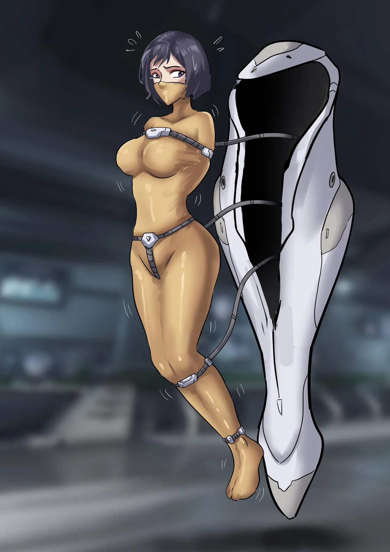 The Slave Spaceship - High Tech Bondage page 31 original parody - bondage gag hentai manga - read online free