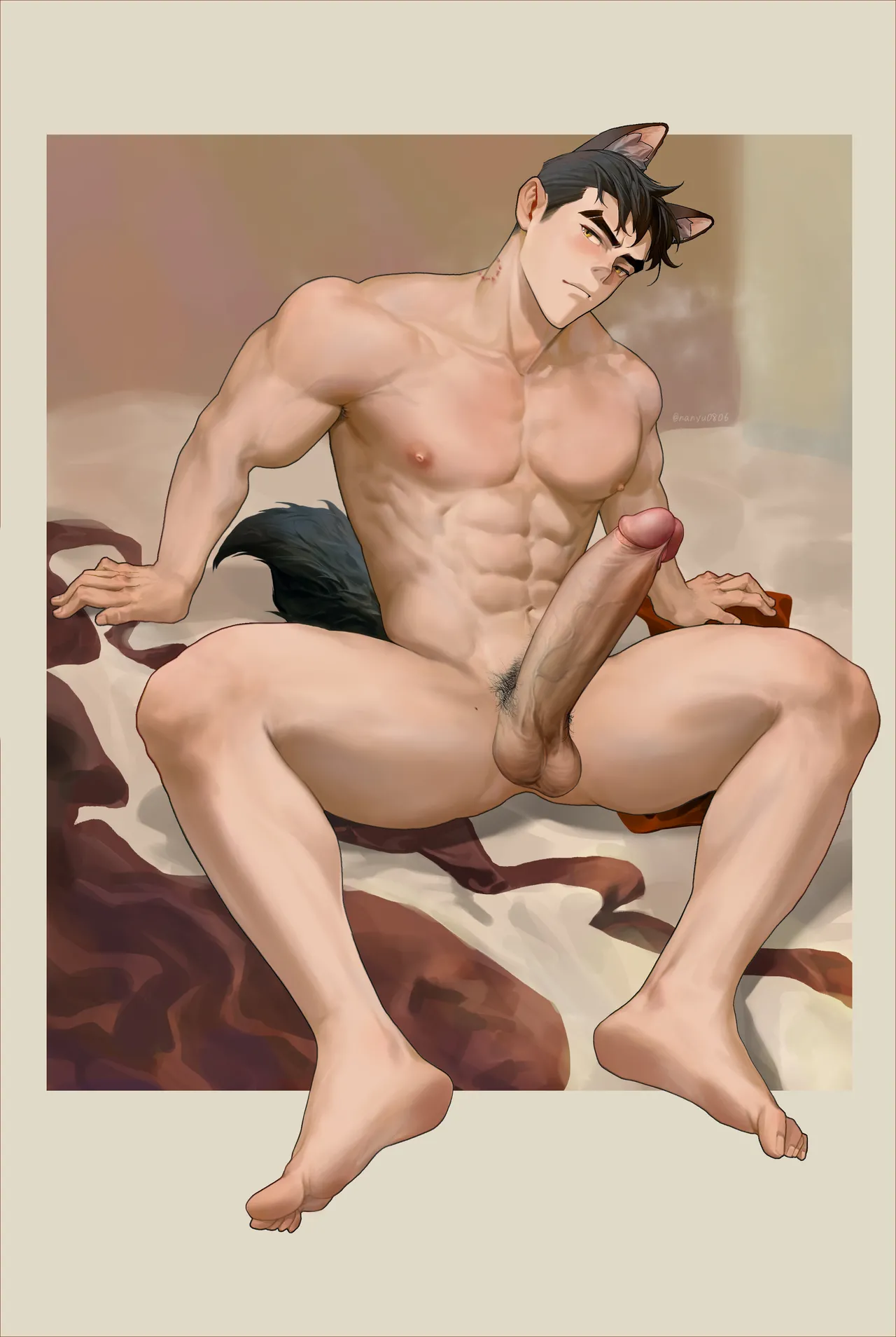 大狗狗睡醒 page 22 original parody - business suit wolf boy hentai manga - read online free