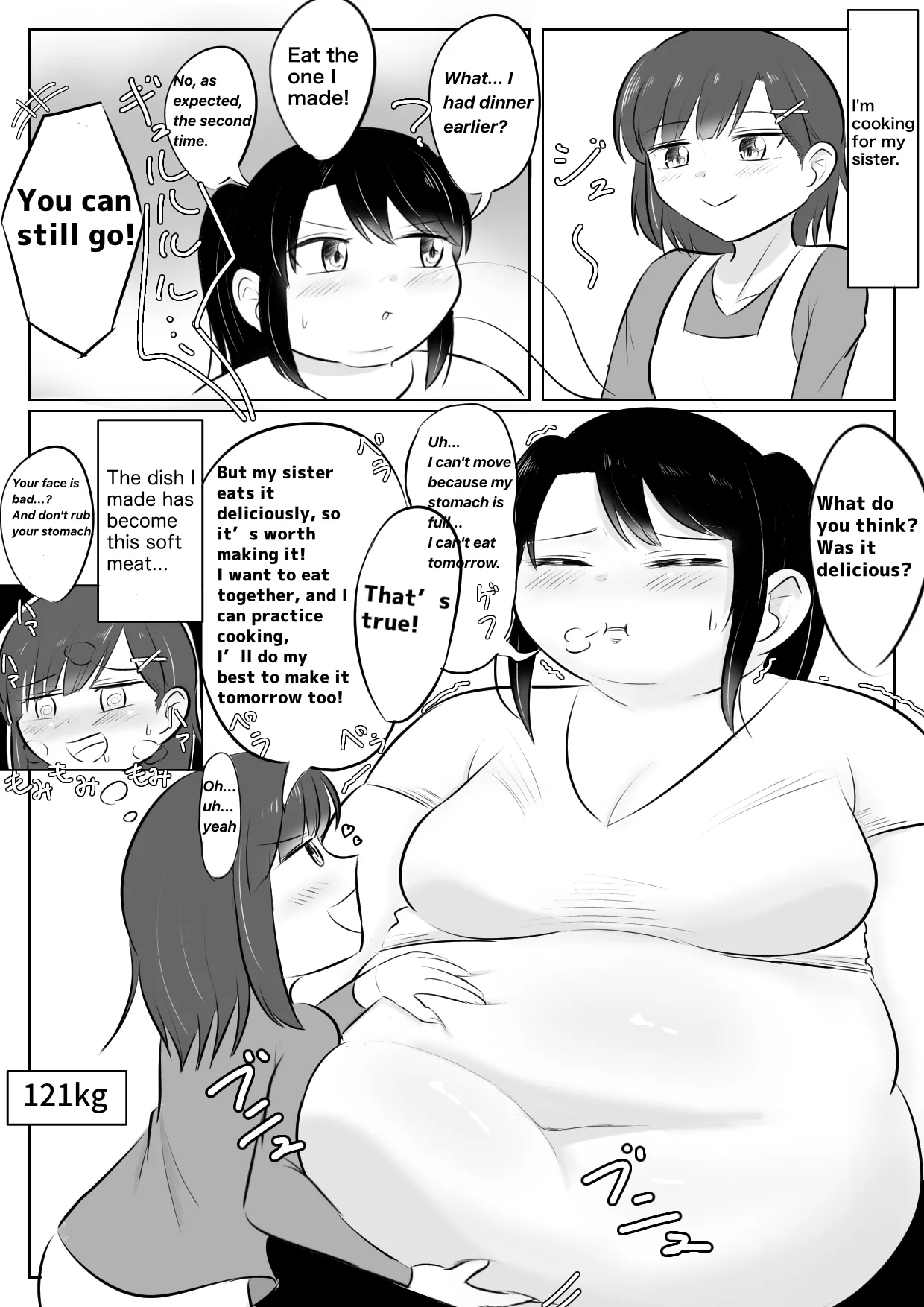Longing for softness page 34 original parody - bbw weight gain hentai manga - read online free