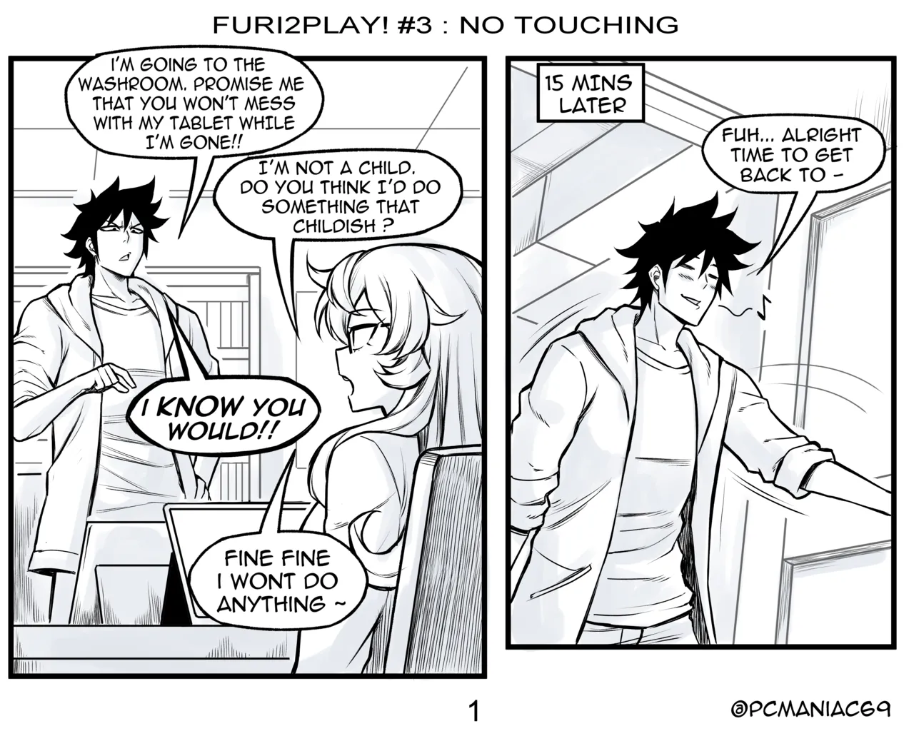 Furi2Play! Ep.1-5 page 9 original parody - big breasts glasses hentai manga - read online free