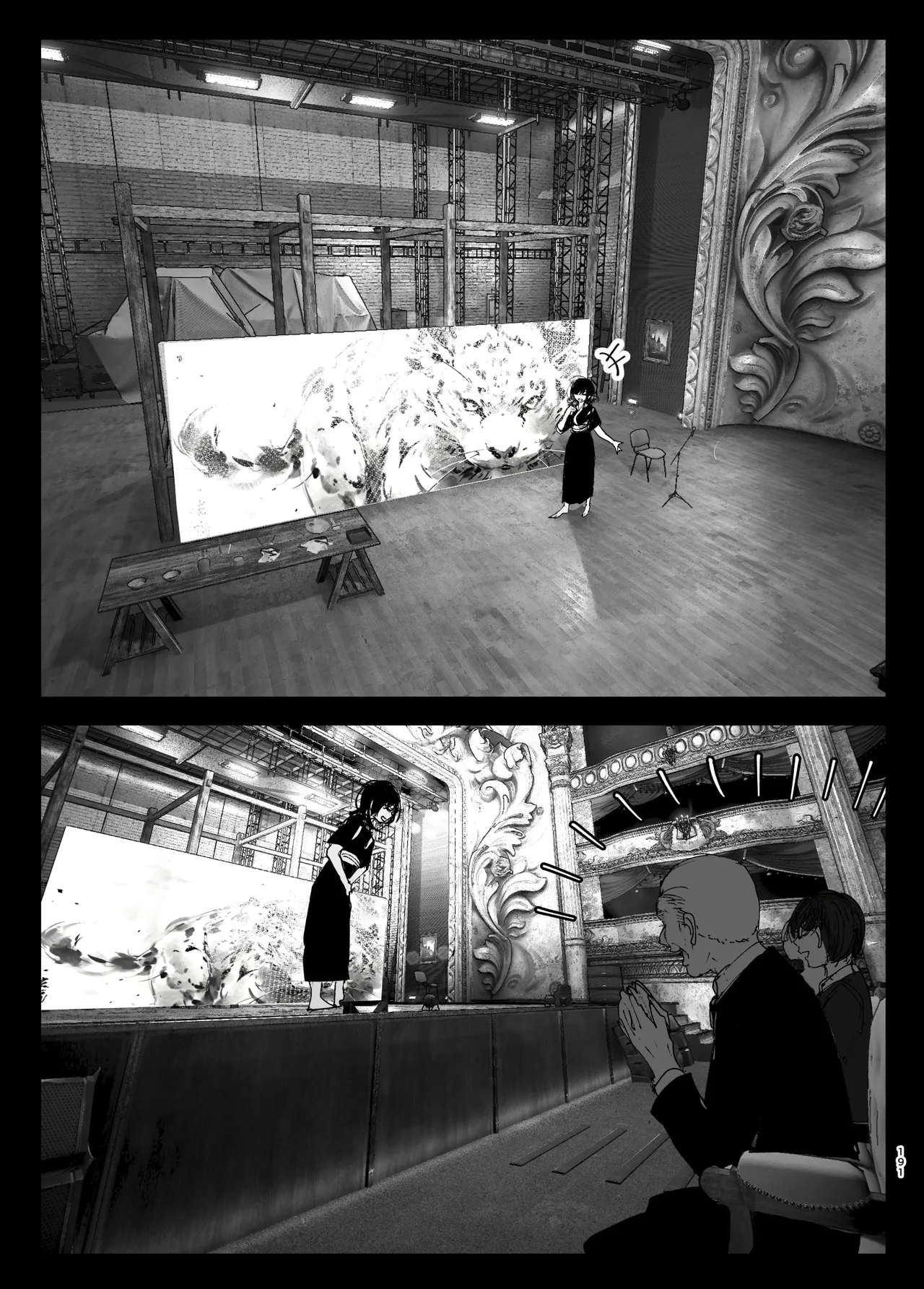 Monogatari no youni | Like a Tale page 190 original parody - kissing big breasts hentai manga - read online free